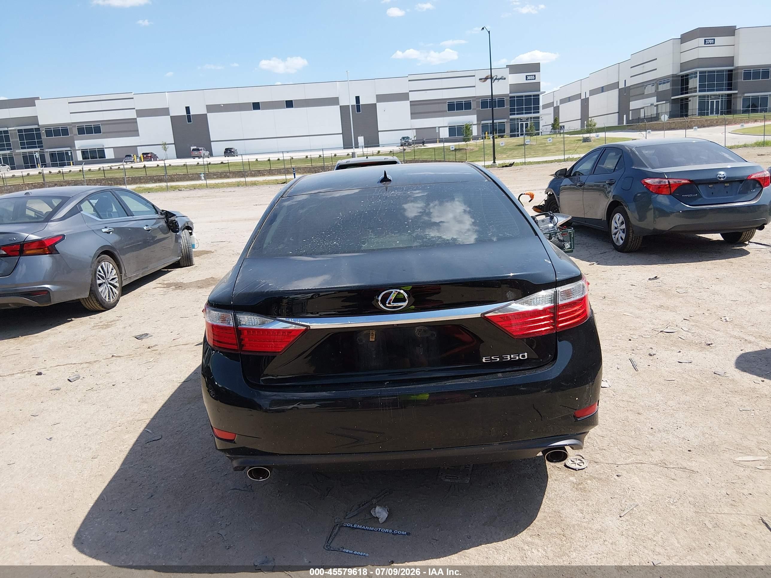 2013 Lexus Es 350   Black vin: JTHBK1GG2D2014468
