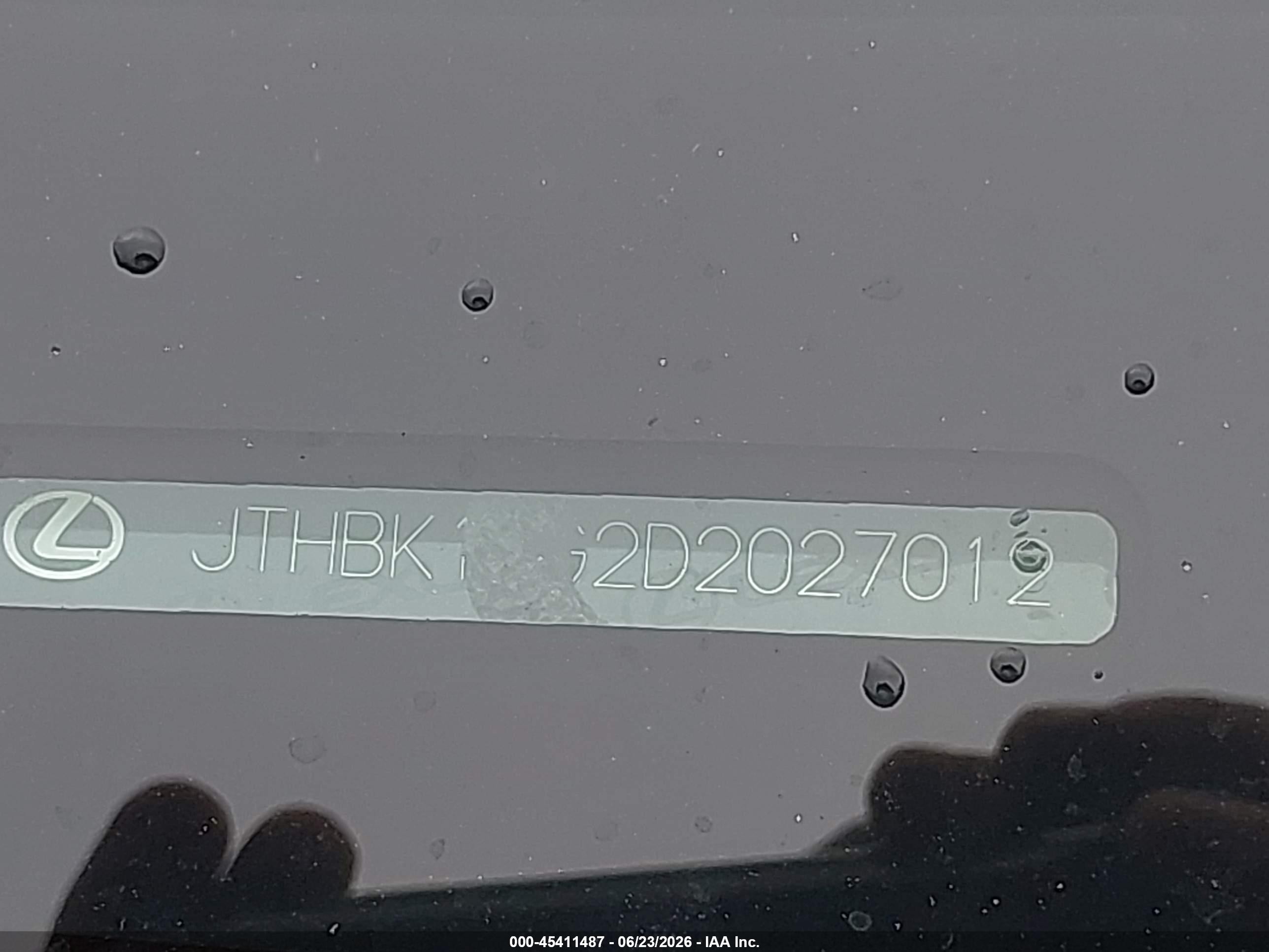 2013 Lexus Es 350   Blue vin: JTHBK1GG2D2027012