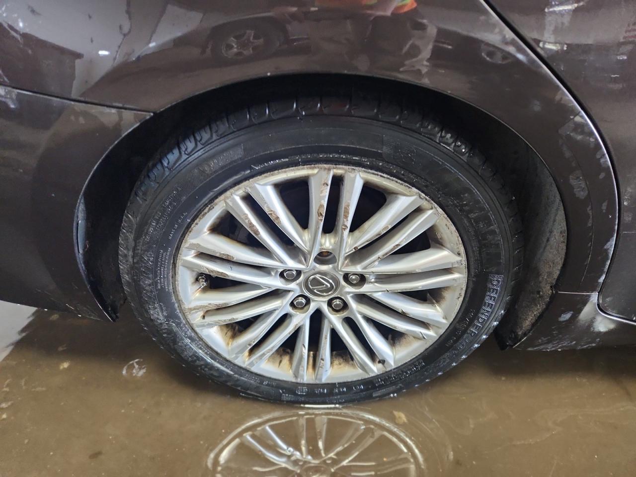 2013 Lexus Es 350 Base Black vin: JTHBK1GG2D2034641 Damage: Right Rear Wheel, Curb Rash, > 12 Inches
