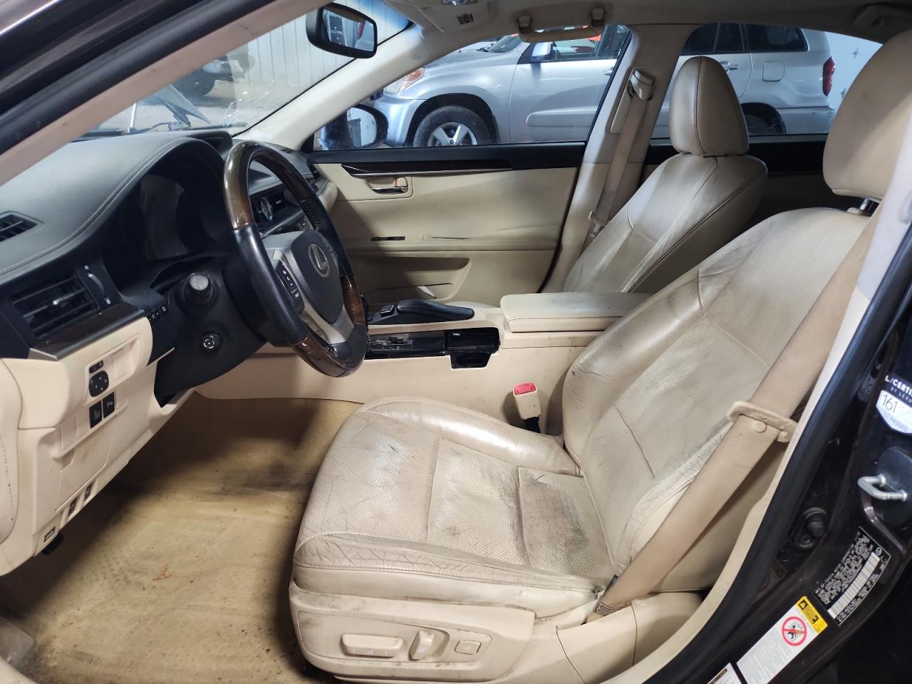2013 Lexus Es 350 Base Black vin: JTHBK1GG2D2034641 Damage: Left Front Seat Cushion, Worn, Replacement Required