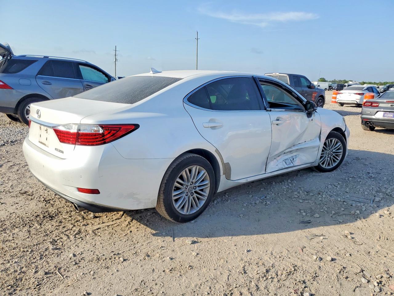 2013 Lexus Es 350 White vin: JTHBK1GG2D2057174