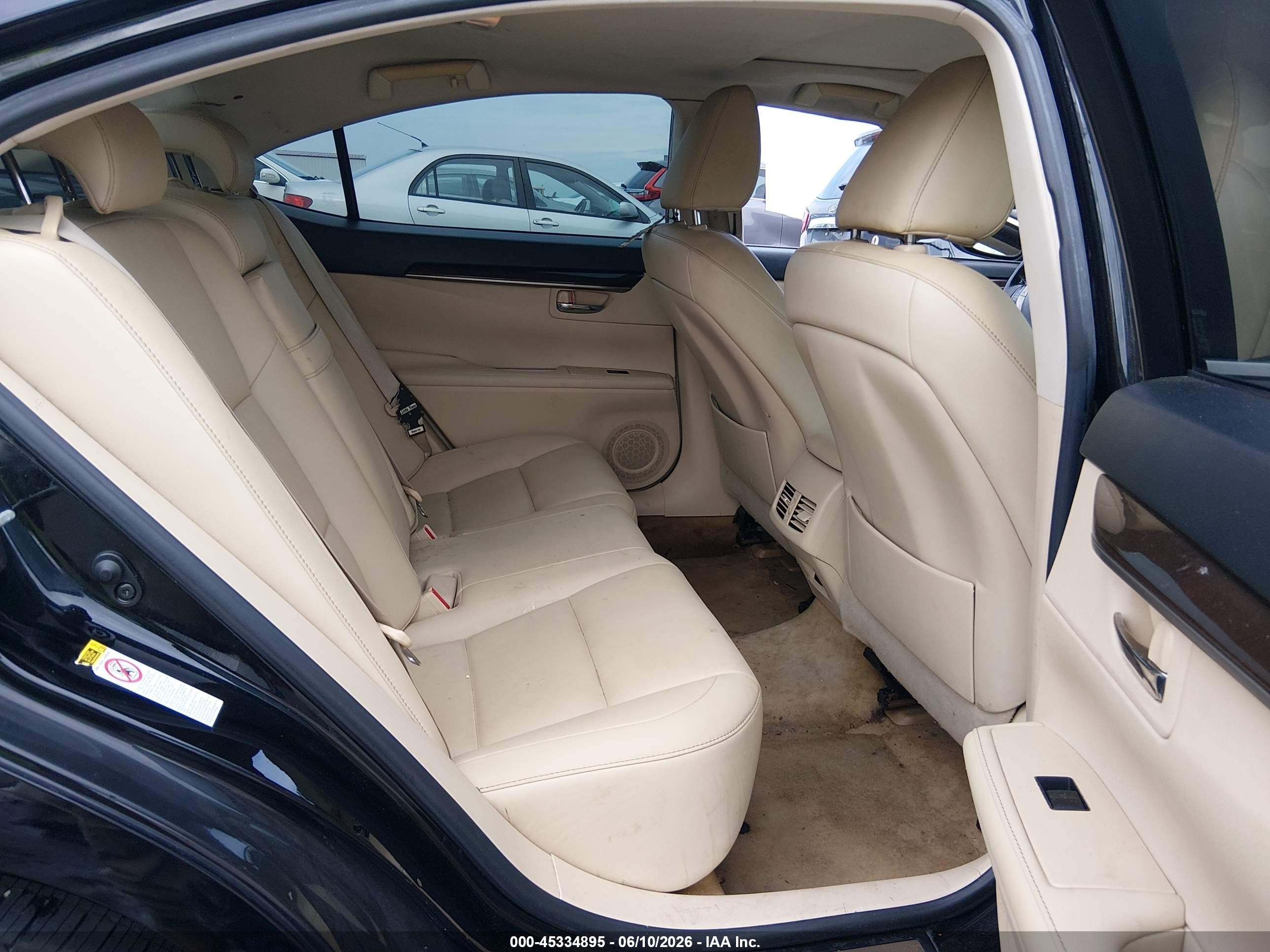 2013 Lexus Es 350   Black vin: JTHBK1GG2D2060494