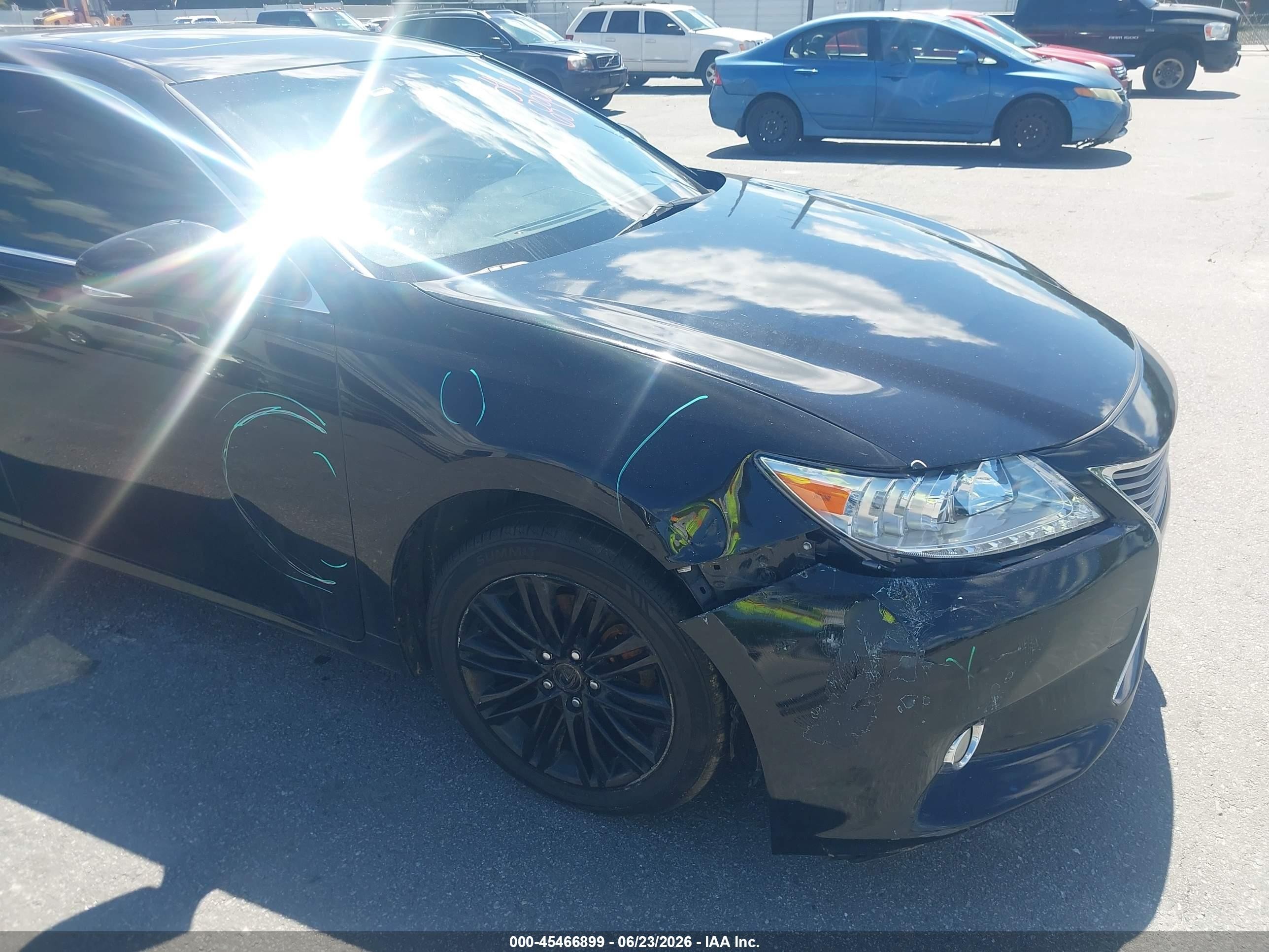 2013 Lexus Es 350   Black vin: JTHBK1GG2D2070930