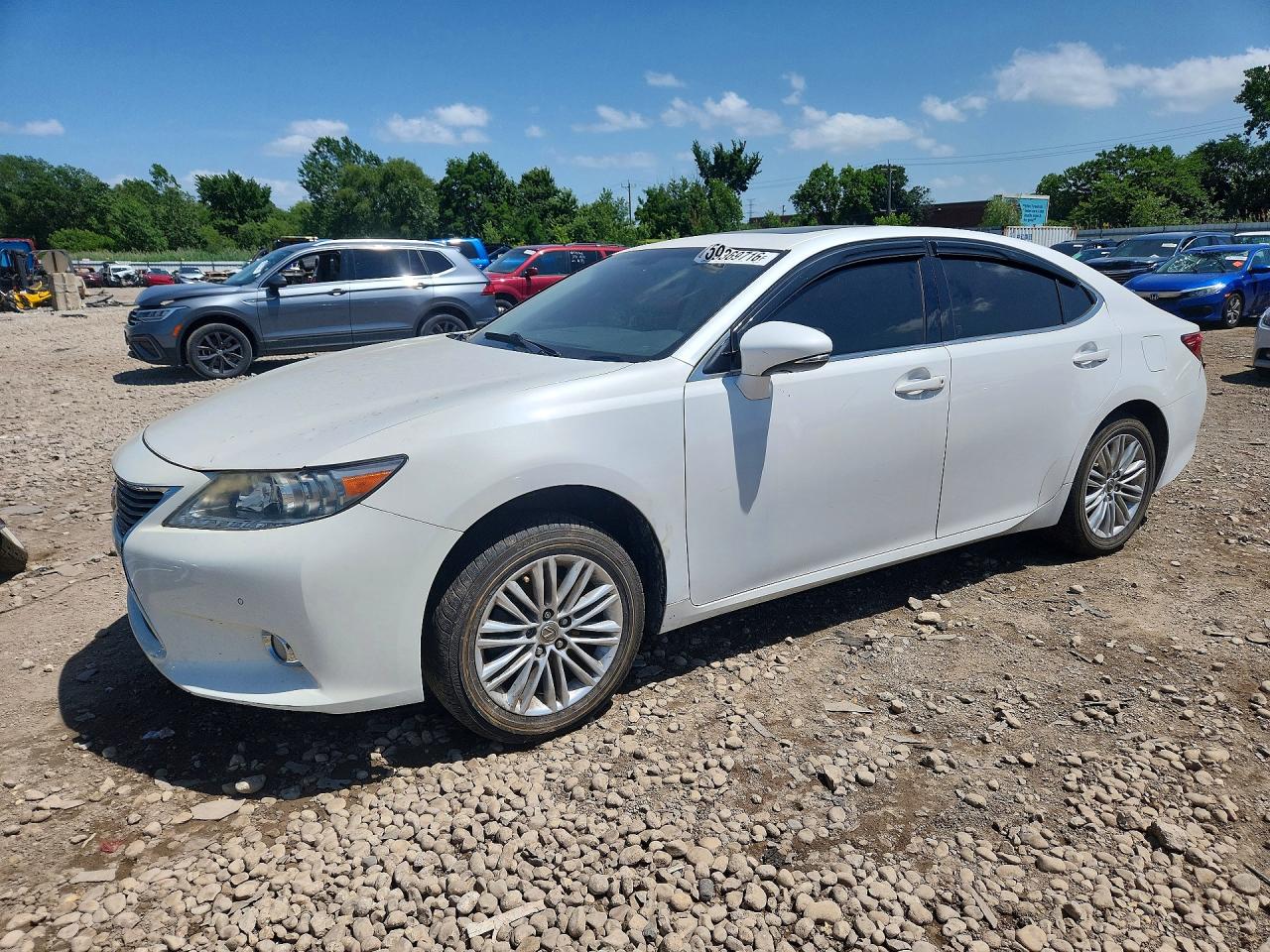 2013 Lexus Es 350 White vin: JTHBK1GG2D2073987