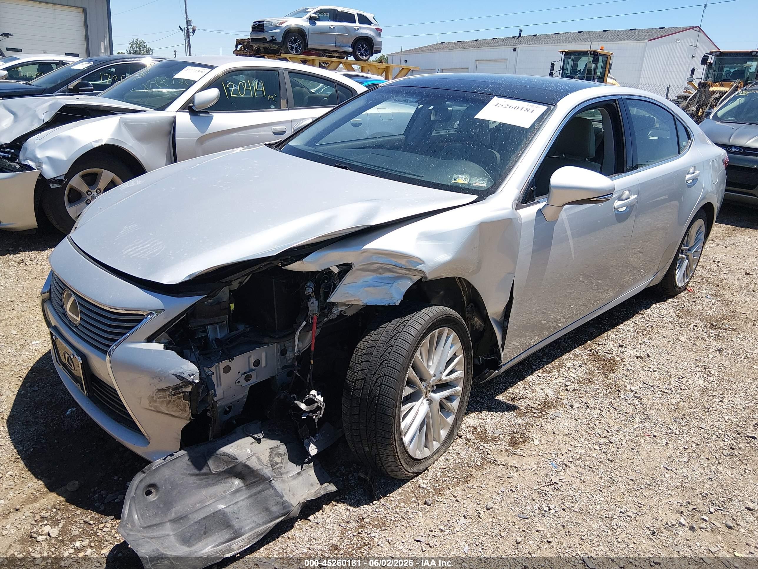 2014 Lexus Es 350   Silver vin: JTHBK1GG2E2086143