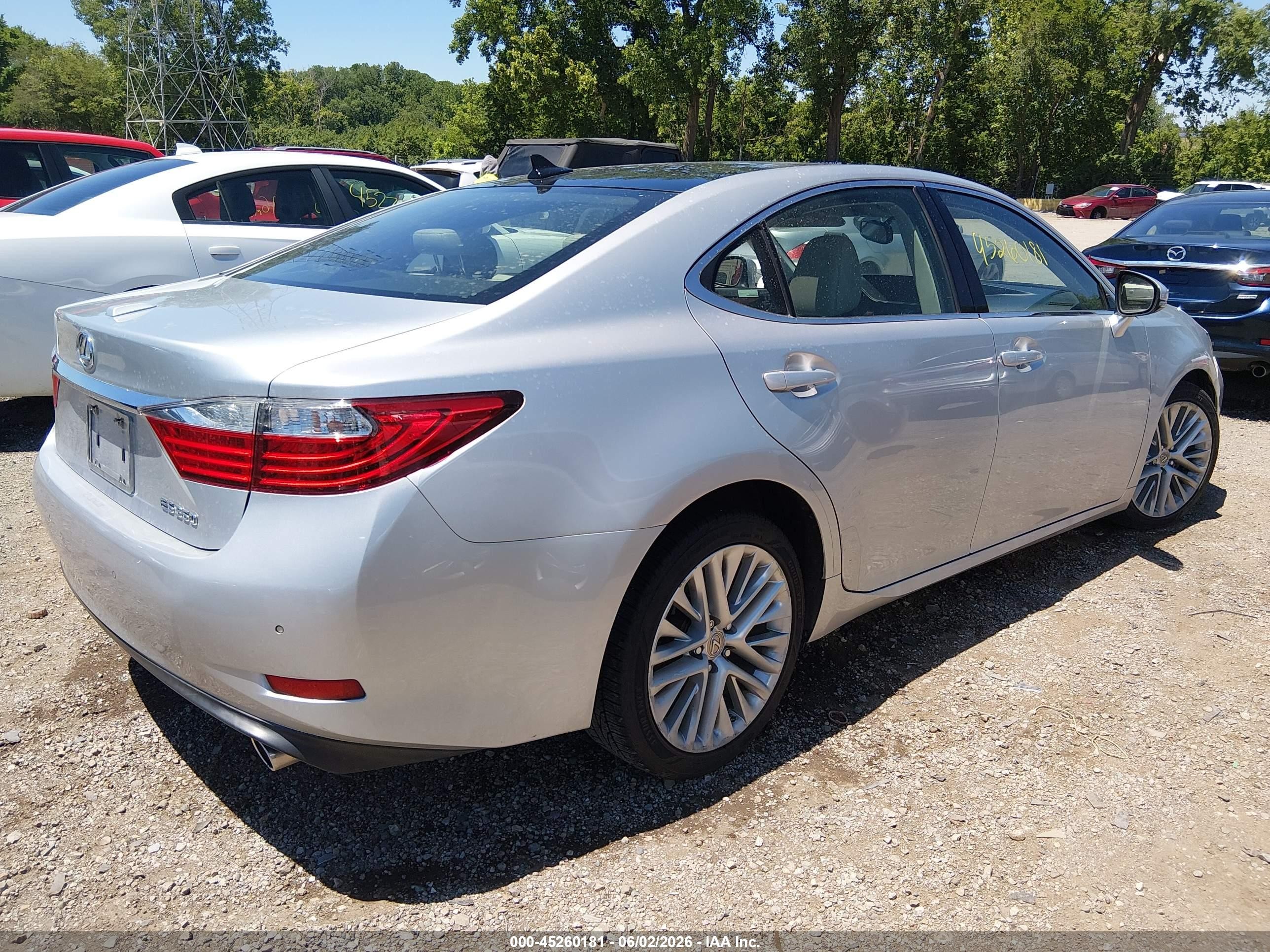 2014 Lexus Es 350   Silver vin: JTHBK1GG2E2086143