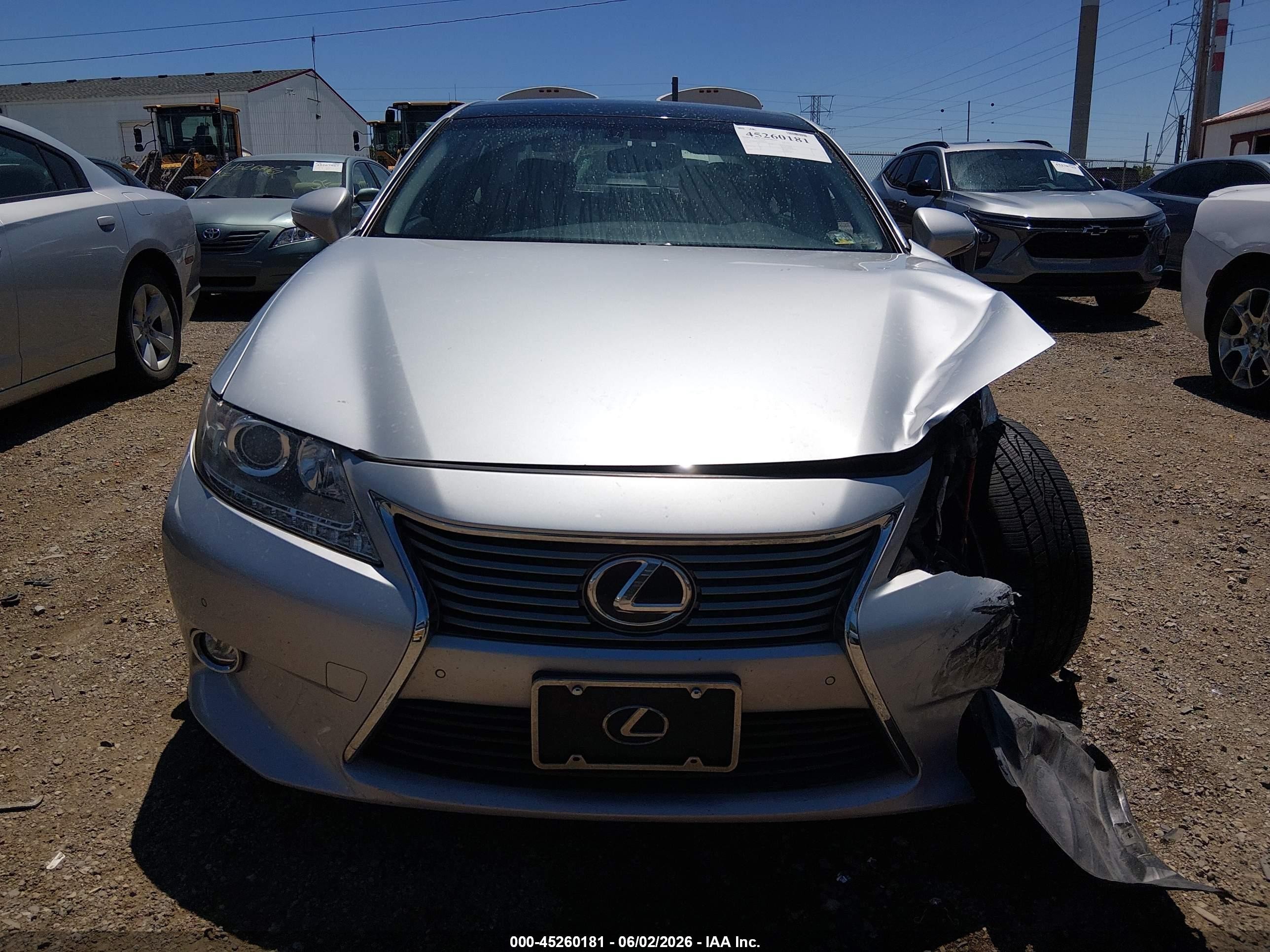 2014 Lexus Es 350   Silver vin: JTHBK1GG2E2086143