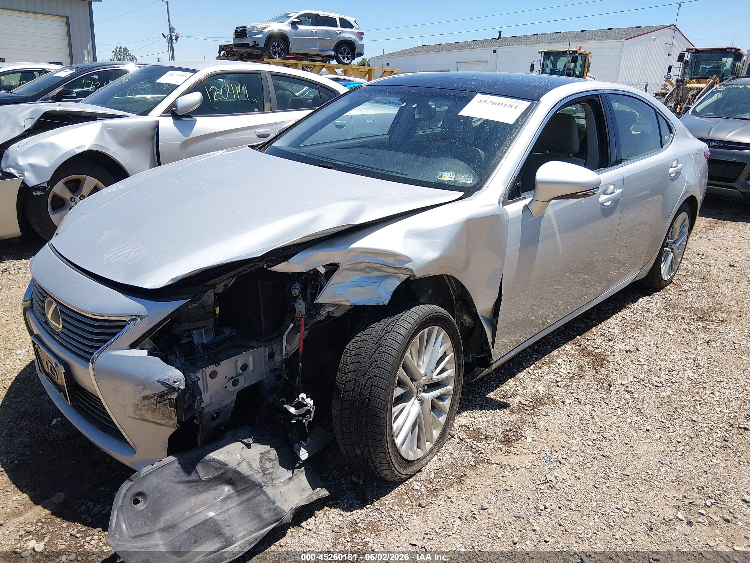 2014 Lexus Es 350   Silver vin: JTHBK1GG2E2086143
