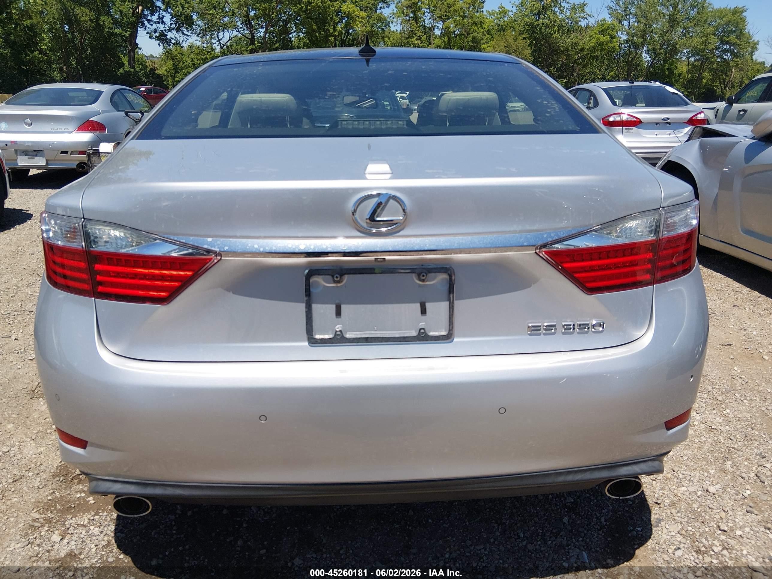 2014 Lexus Es 350   Silver vin: JTHBK1GG2E2086143