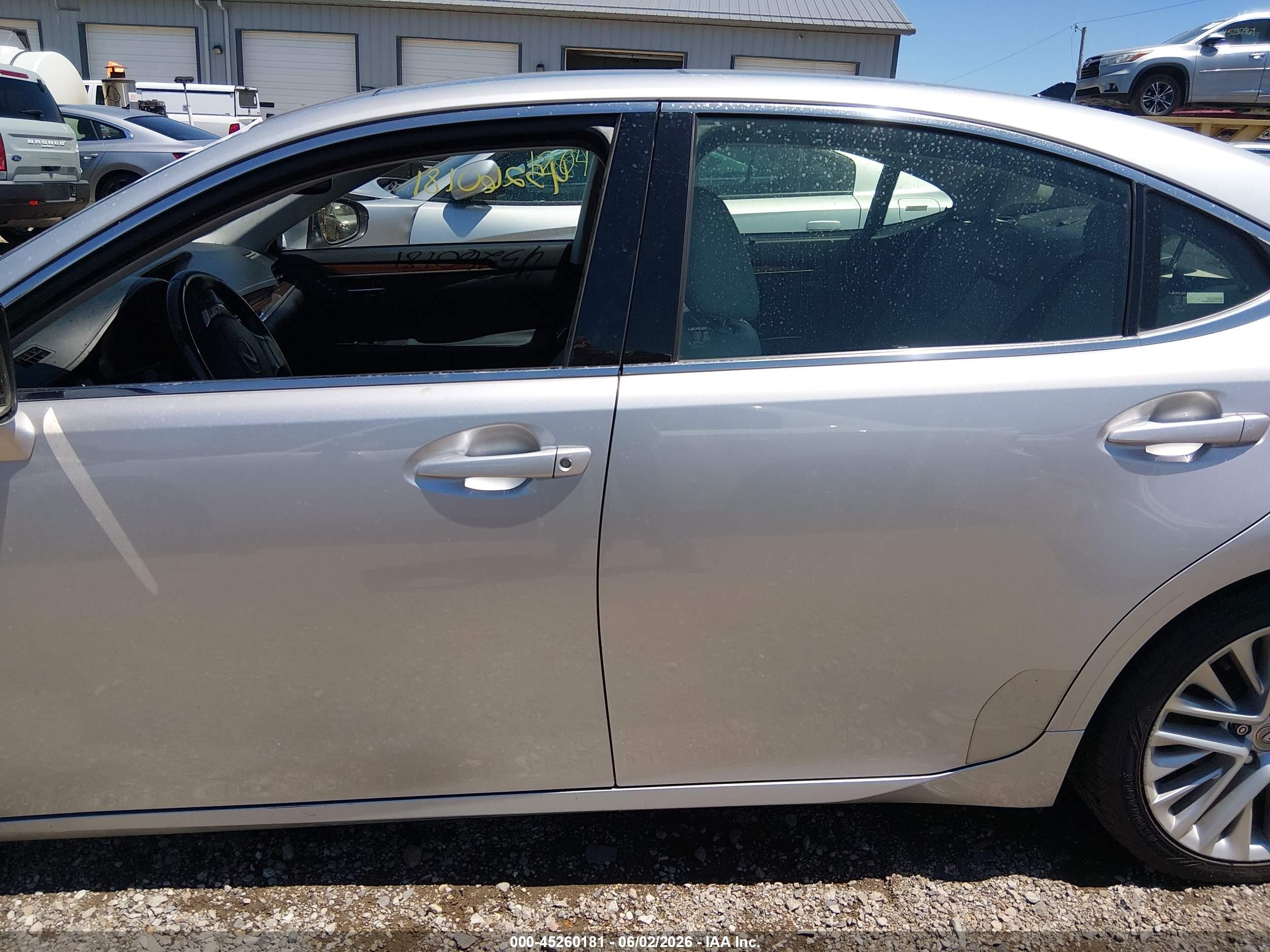 2014 Lexus Es 350   Silver vin: JTHBK1GG2E2086143