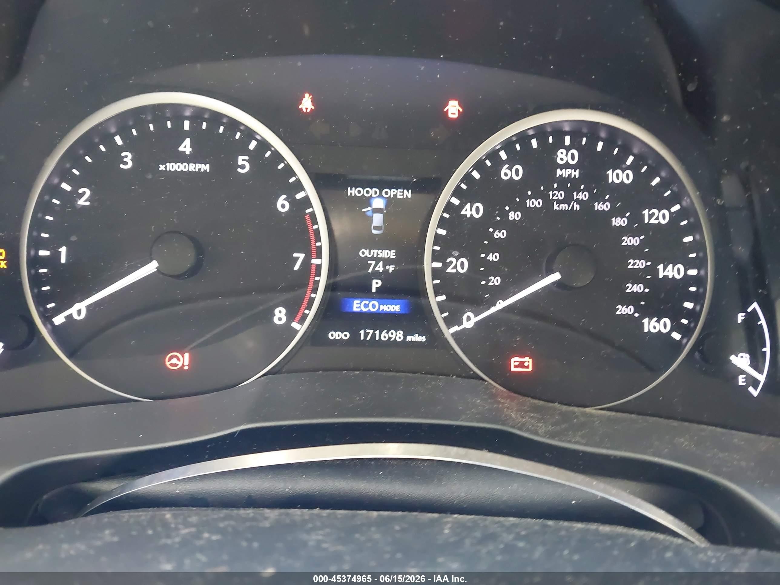 2014 Lexus Es 350   White vin: JTHBK1GG2E2113180