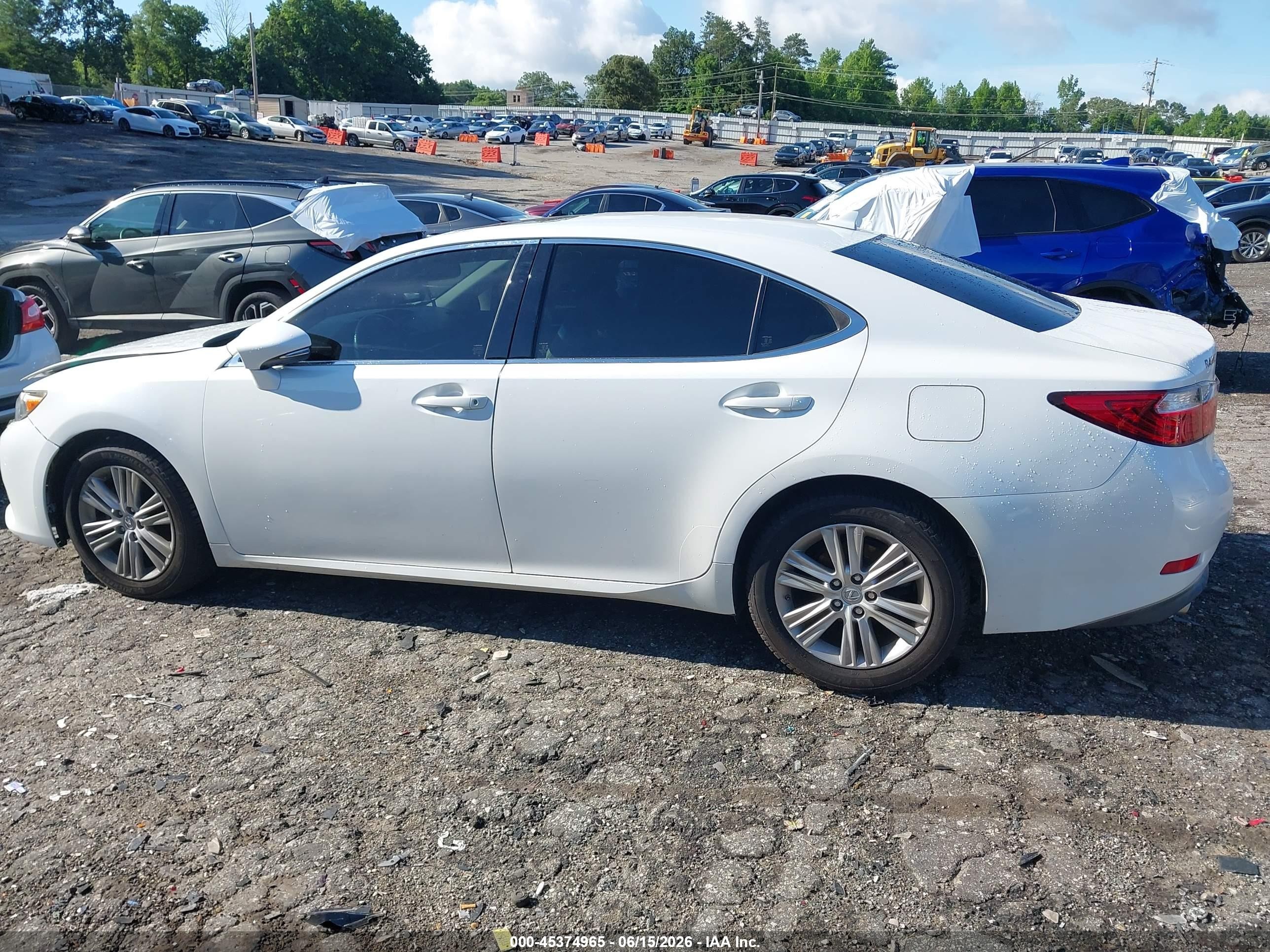 2014 Lexus Es 350   White vin: JTHBK1GG2E2113180