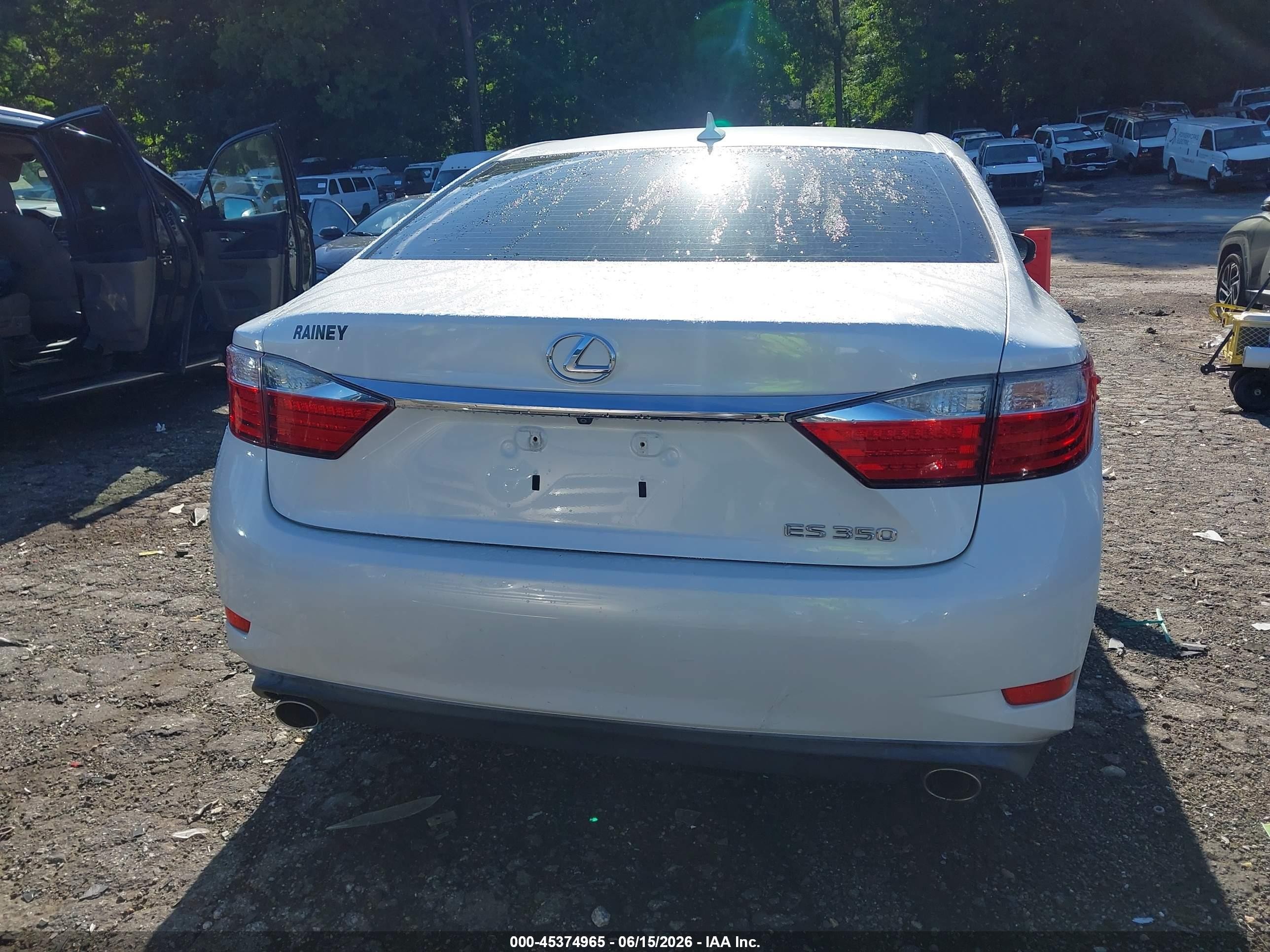 2014 Lexus Es 350   White vin: JTHBK1GG2E2113180