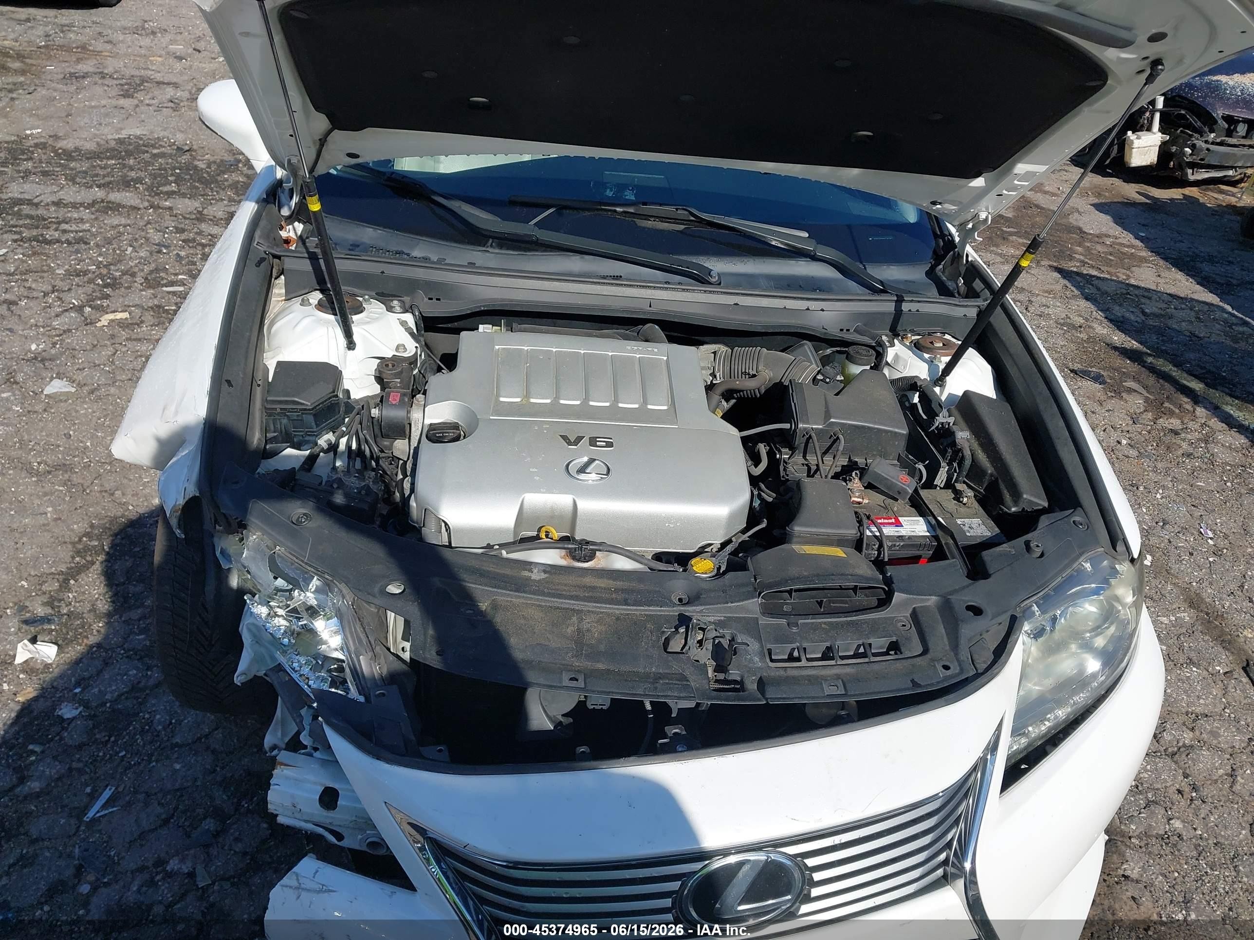 2014 Lexus Es 350   White vin: JTHBK1GG2E2113180