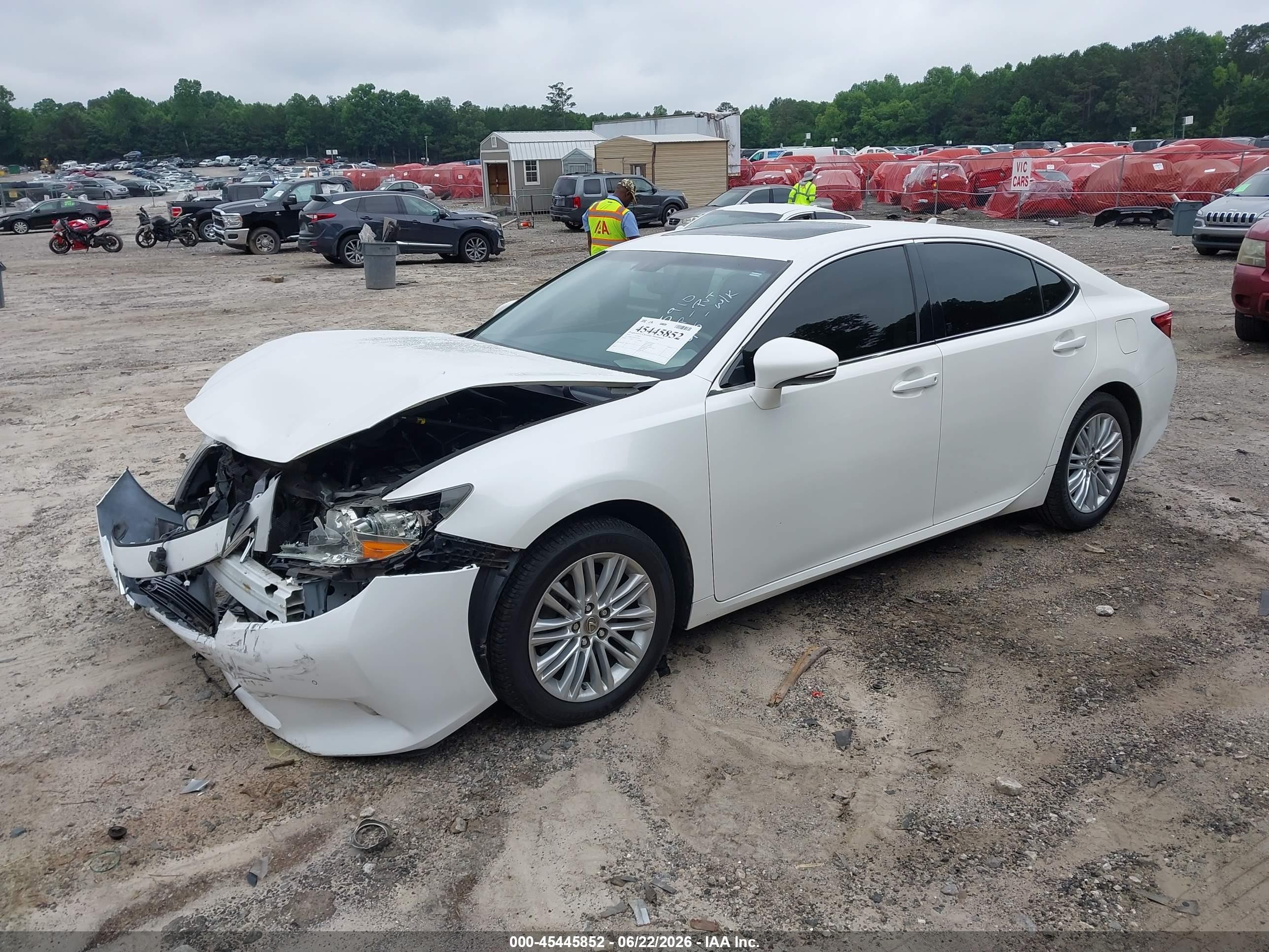 2014 Lexus Es 350 White vin: JTHBK1GG2E2135910