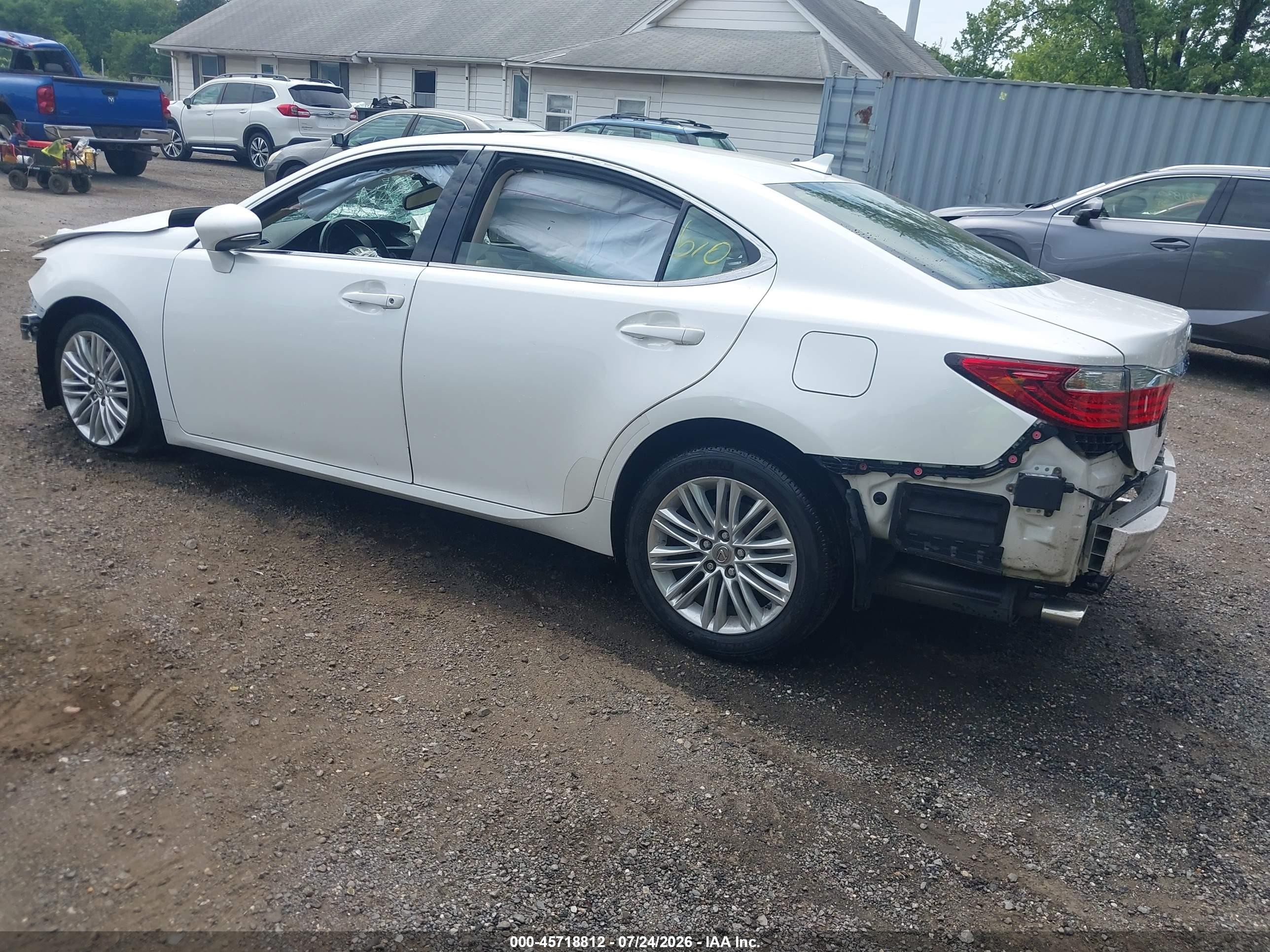 2014 Lexus Es 350 White vin: JTHBK1GG2E2144235