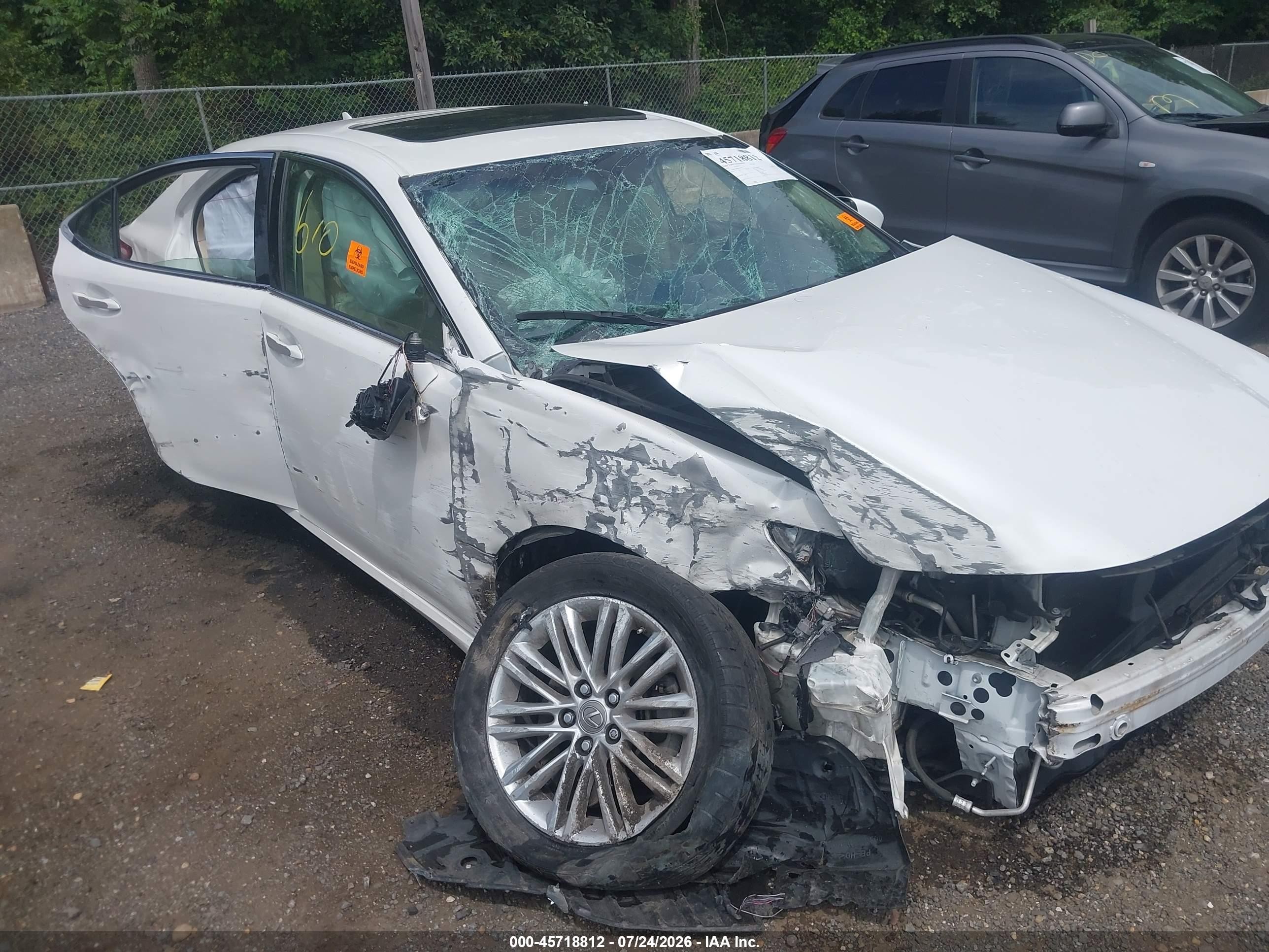 2014 Lexus Es 350 White vin: JTHBK1GG2E2144235
