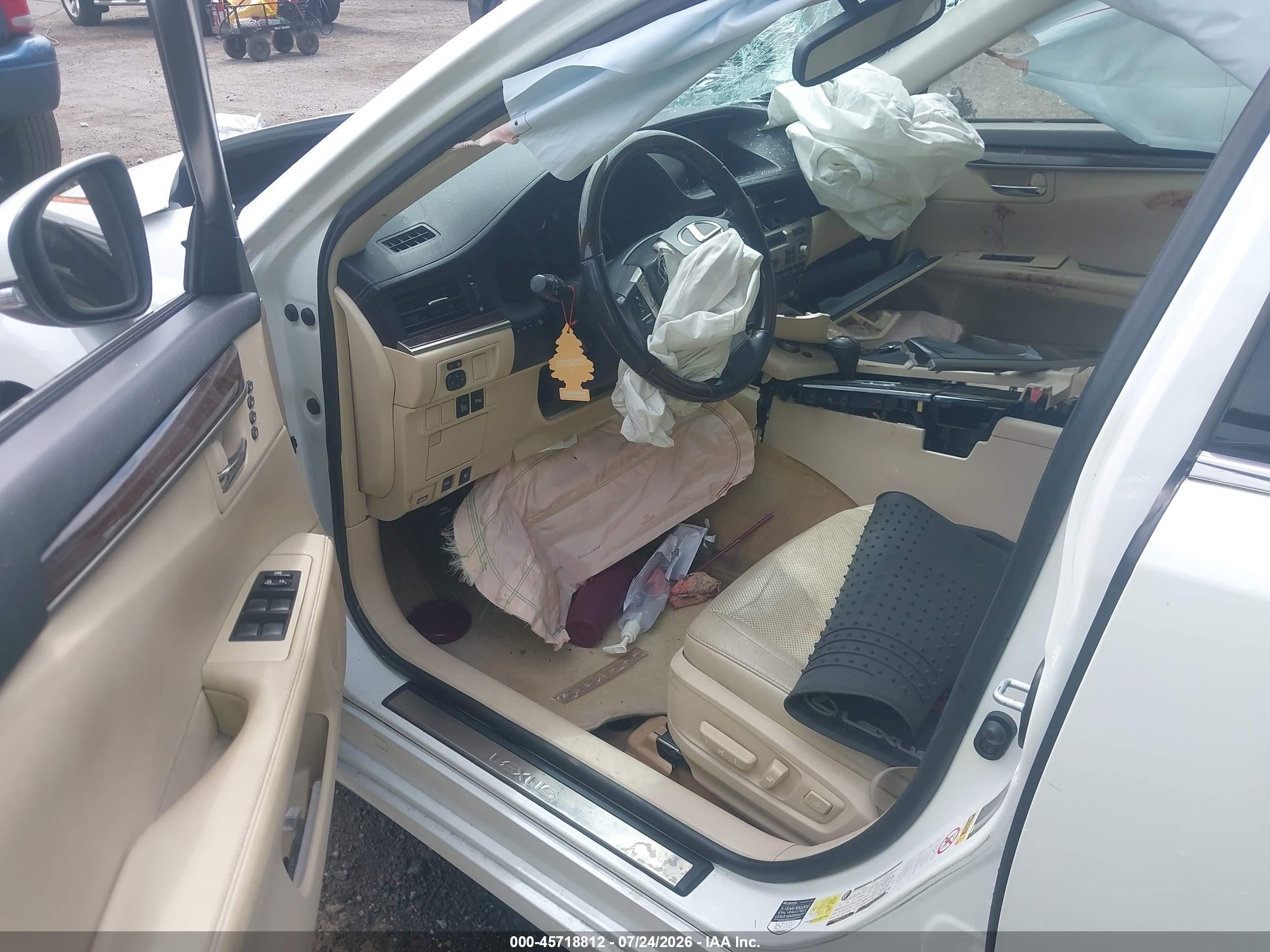 2014 Lexus Es 350 White vin: JTHBK1GG2E2144235