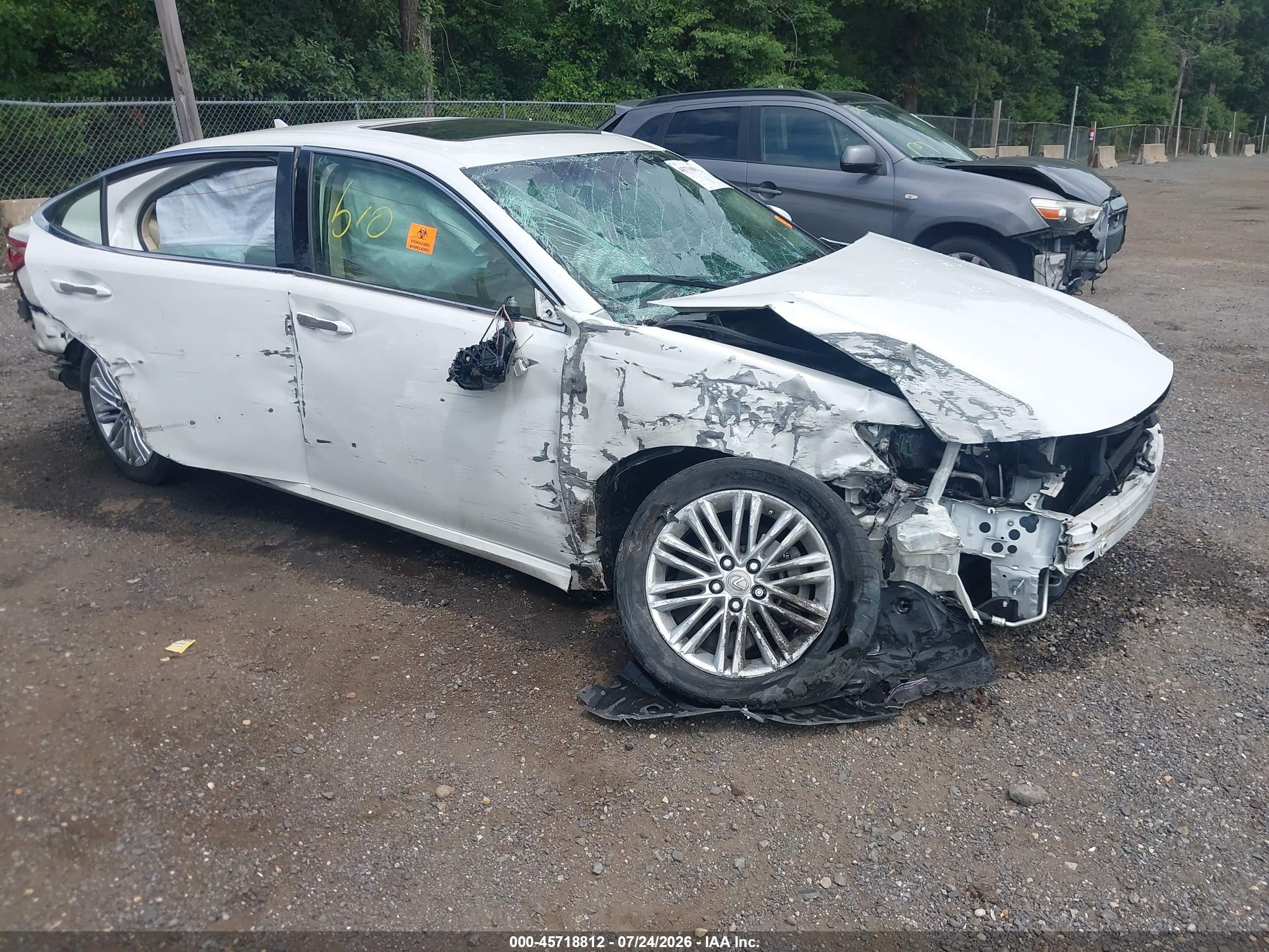 2014 Lexus Es 350 White vin: JTHBK1GG2E2144235