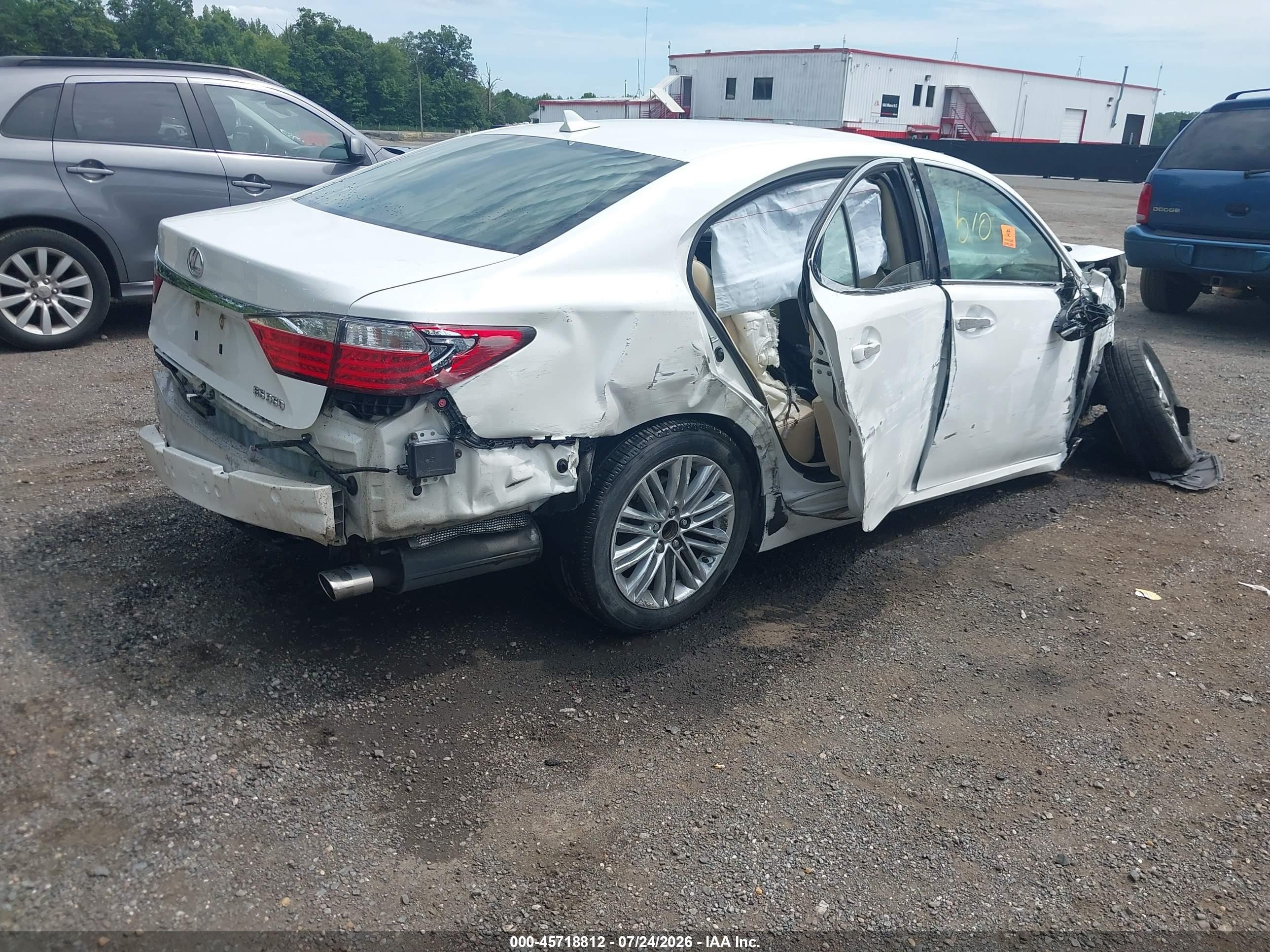 2014 Lexus Es 350 White vin: JTHBK1GG2E2144235
