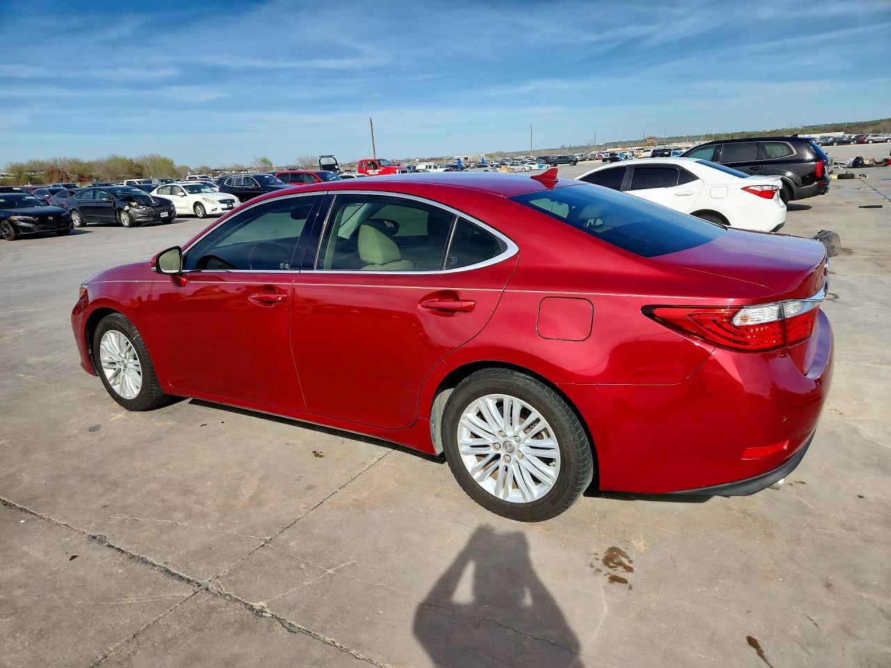 2014 Lexus Es 350 Base Maroon vin: JTHBK1GG2E2145255