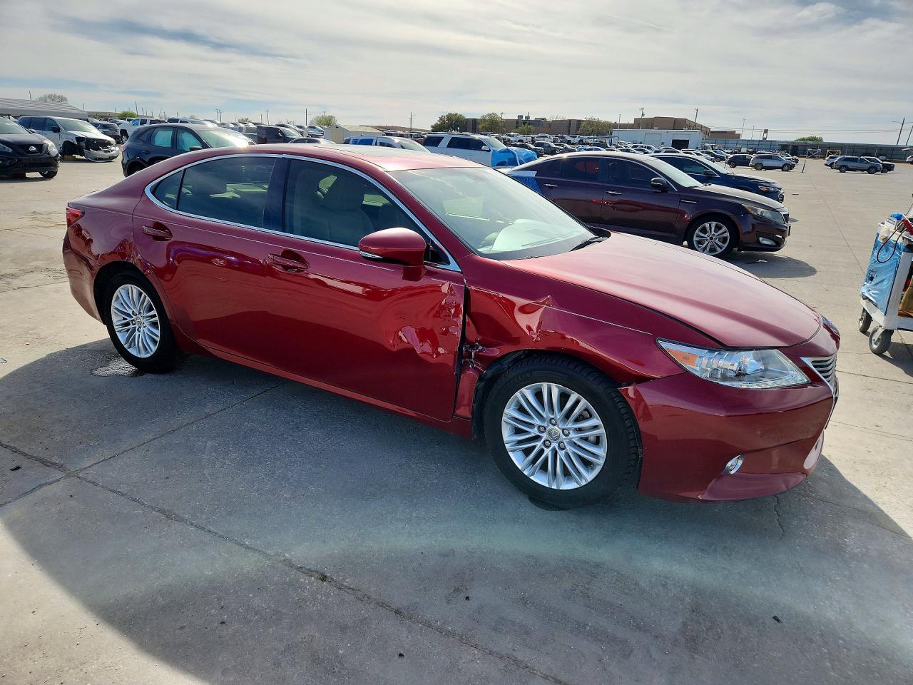 2014 Lexus Es 350 Base Maroon vin: JTHBK1GG2E2145255
