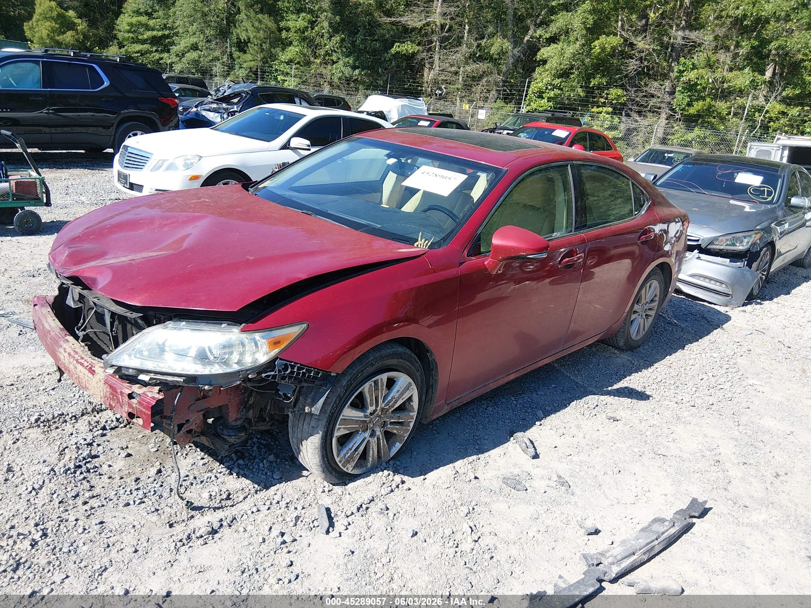 2015 Lexus Es 350   Red vin: JTHBK1GG2F2158265