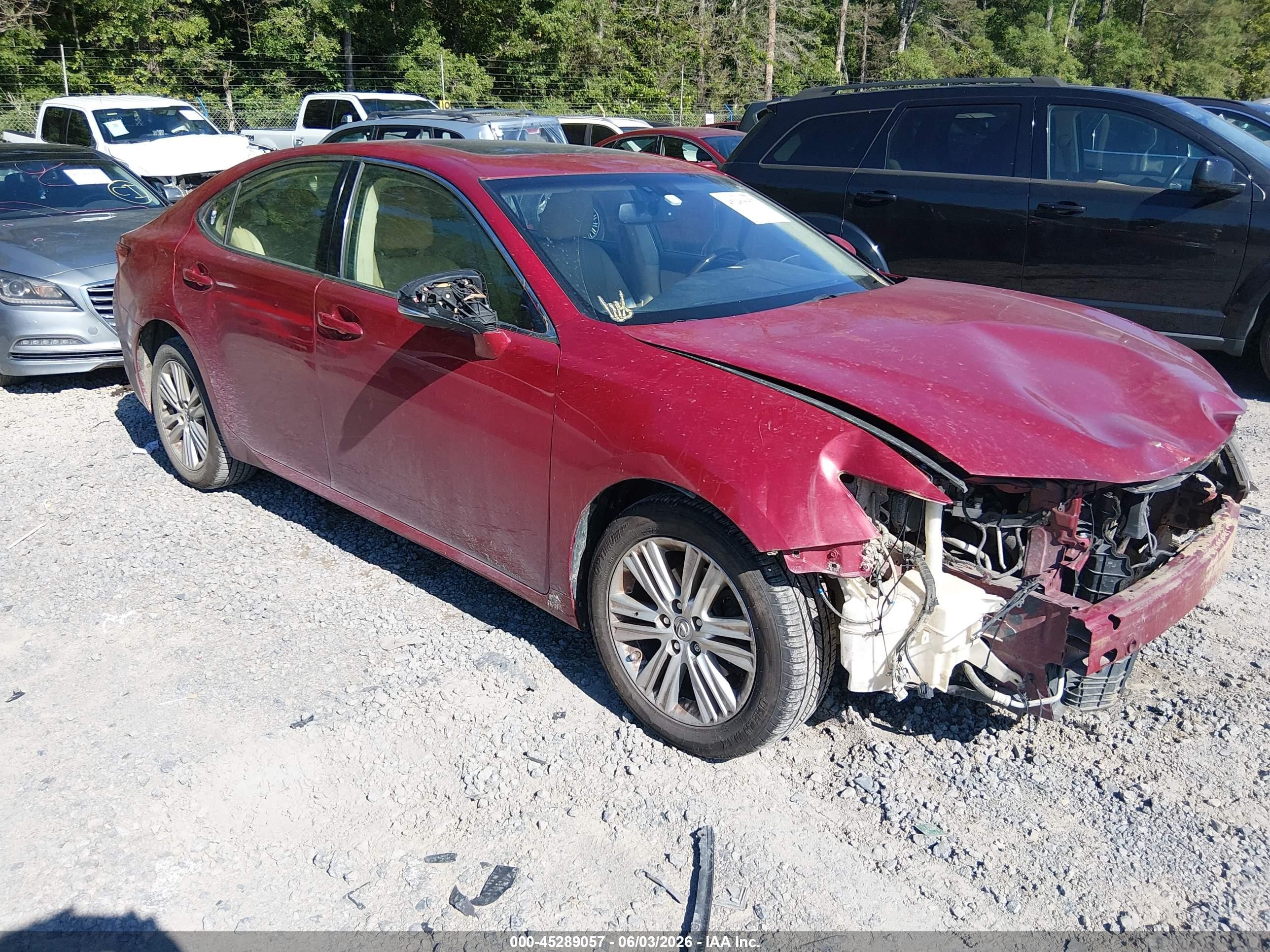 2015 Lexus Es 350   Red vin: JTHBK1GG2F2158265