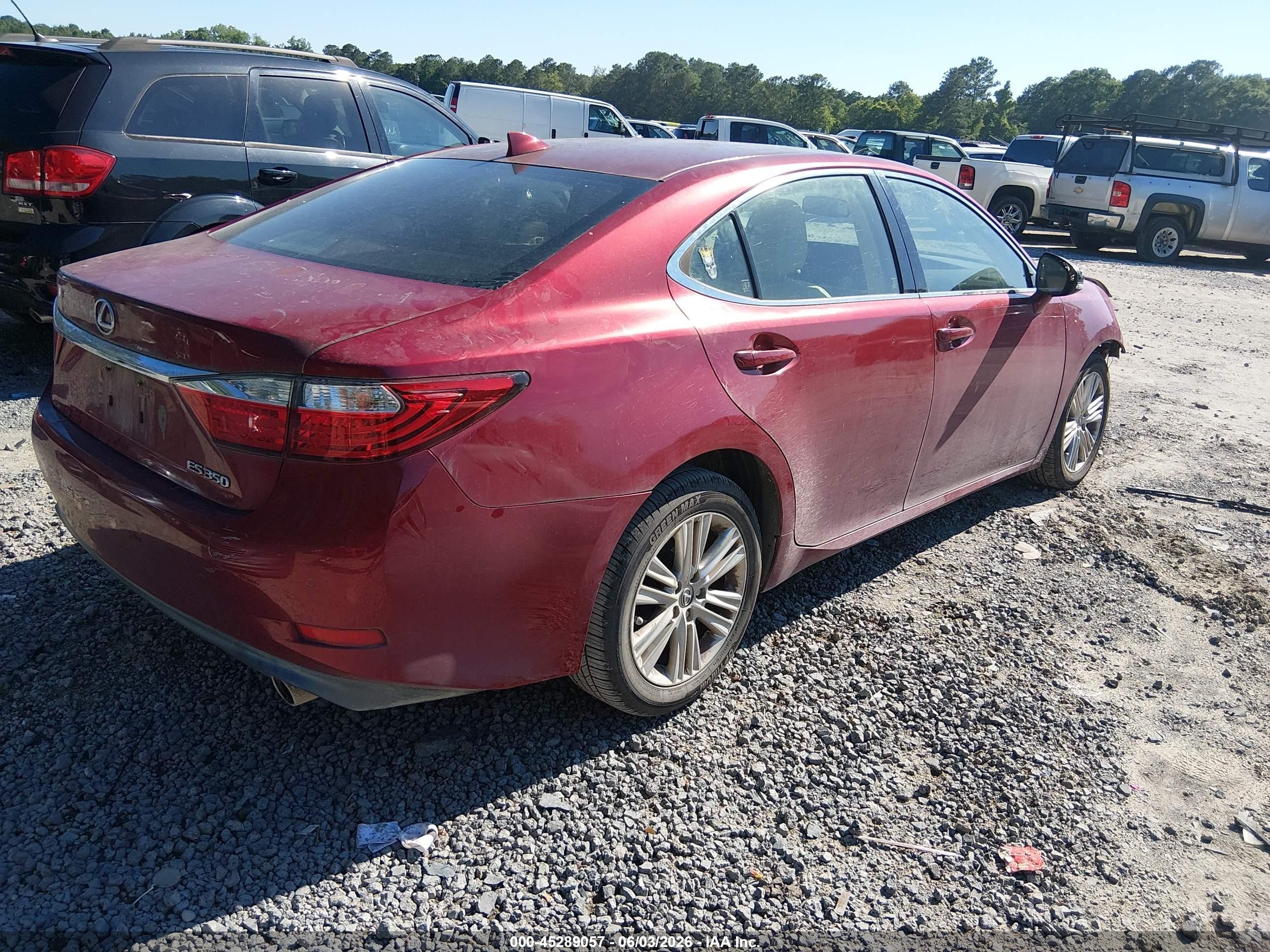 2015 Lexus Es 350   Red vin: JTHBK1GG2F2158265
