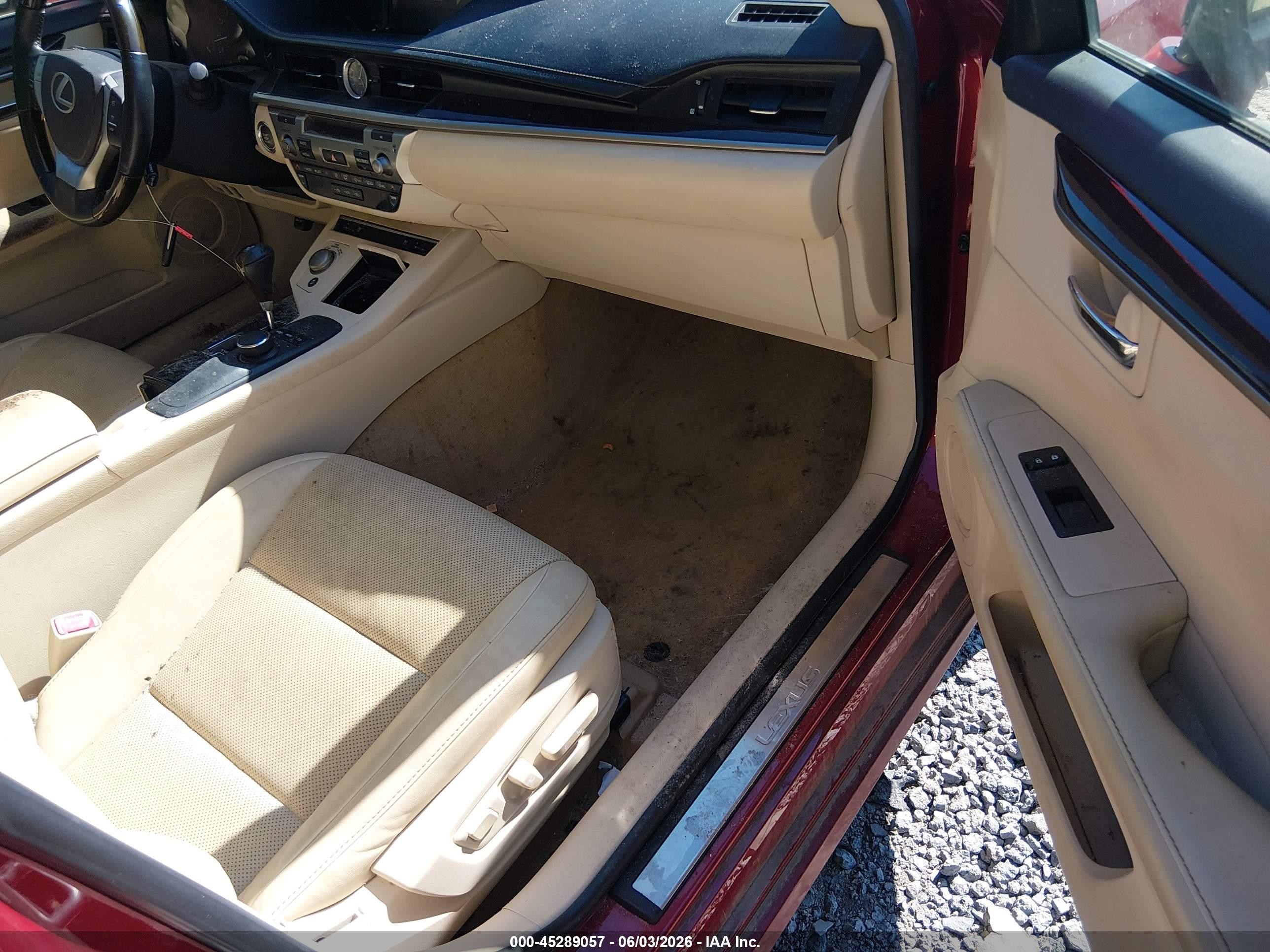 2015 Lexus Es 350   Red vin: JTHBK1GG2F2158265