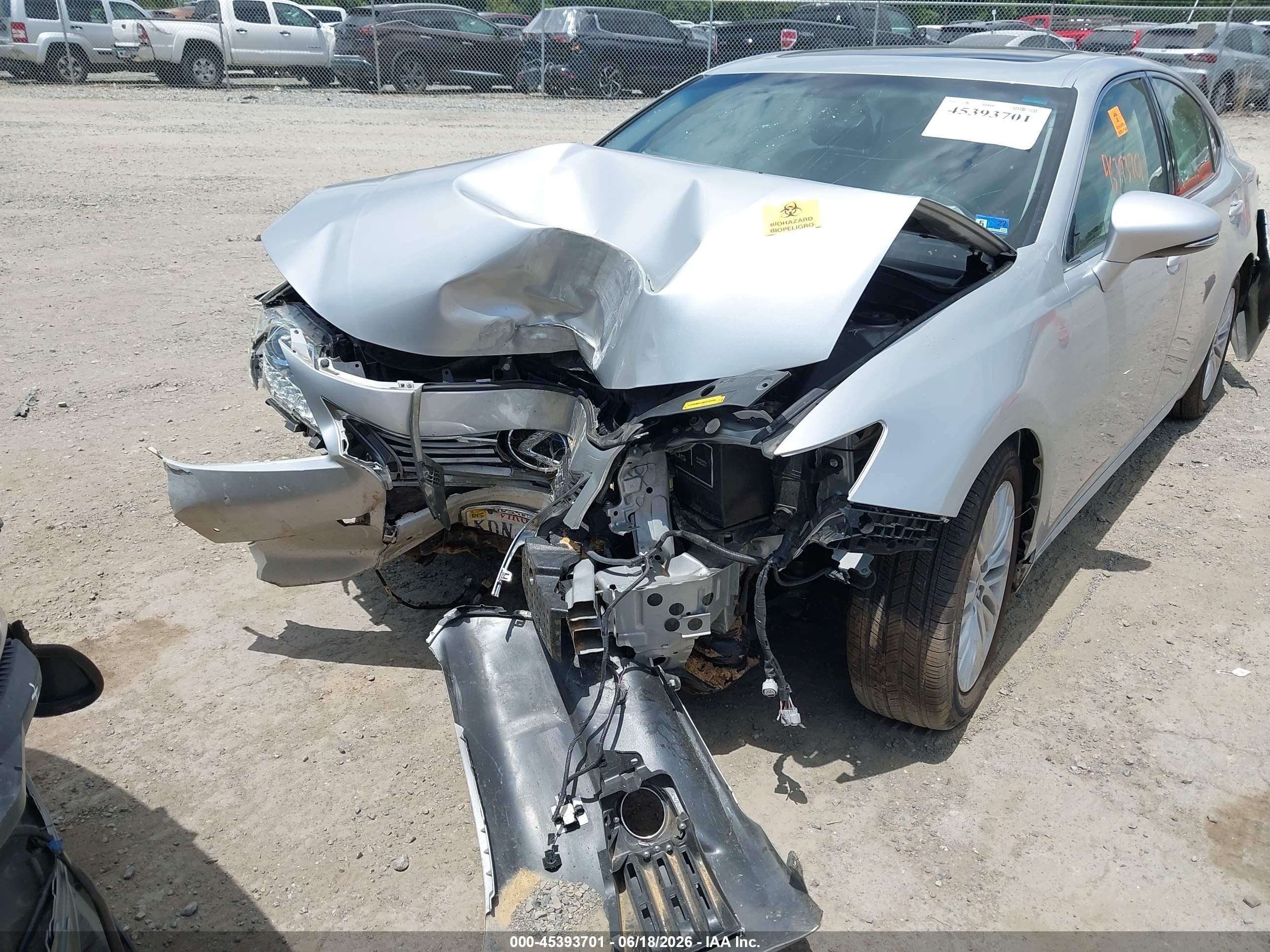 2015 Lexus Es 350   Silver vin: JTHBK1GG2F2170285