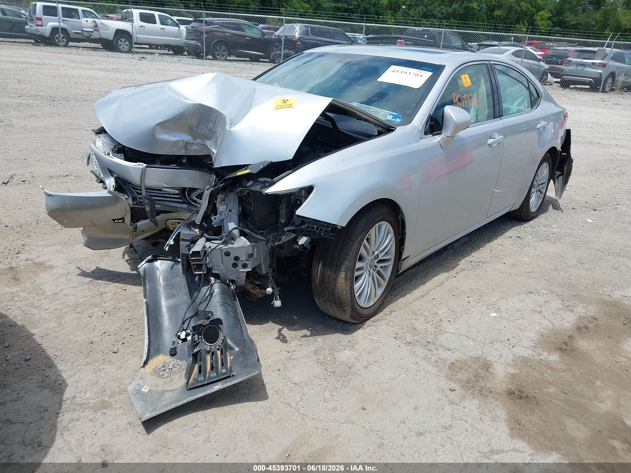 2015 Lexus Es 350   Silver vin: JTHBK1GG2F2170285