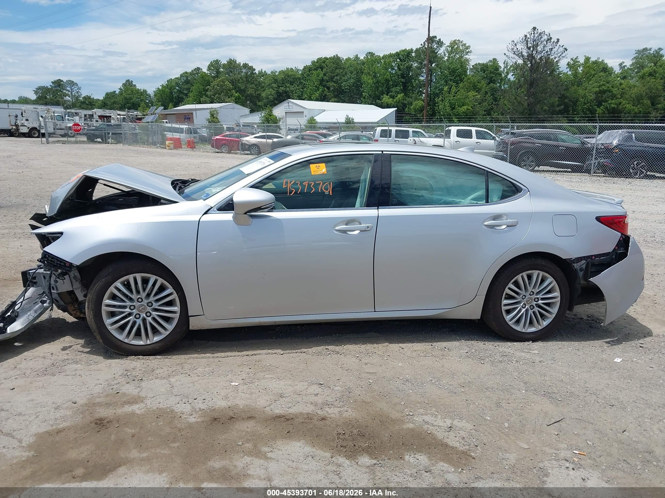 2015 Lexus Es 350   Silver vin: JTHBK1GG2F2170285