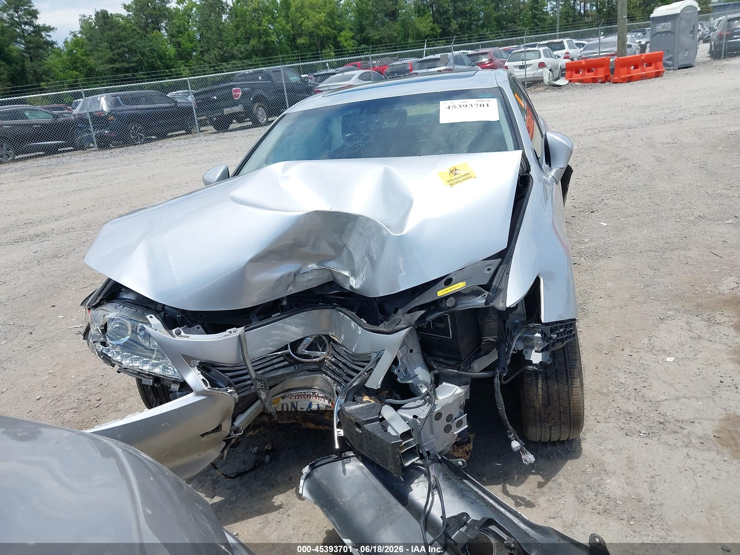 2015 Lexus Es 350   Silver vin: JTHBK1GG2F2170285
