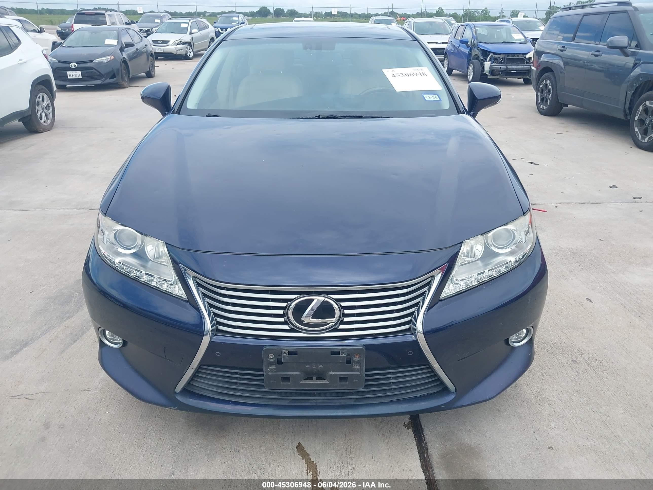 2015 Lexus Es 350   Blue vin: JTHBK1GG2F2170724