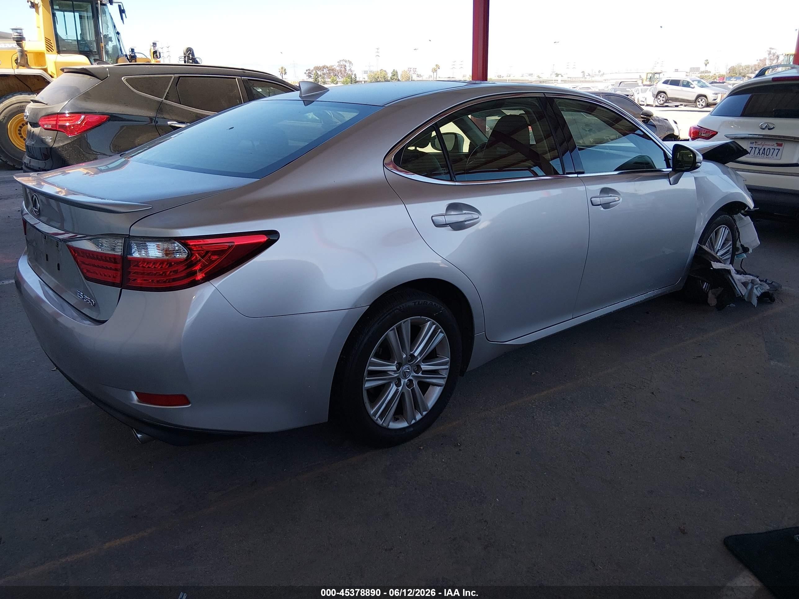 2015 Lexus Es 350   Серебряный vin: JTHBK1GG2F2187085