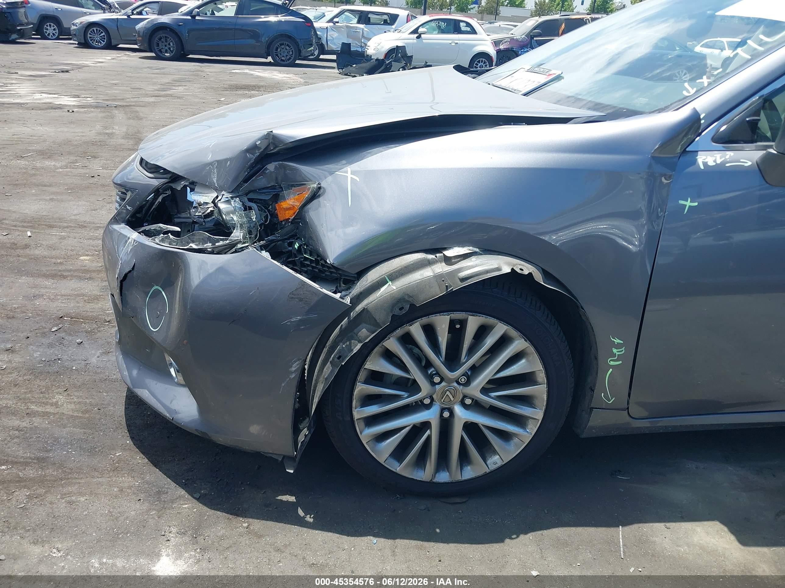 2015 Lexus Es 350   Gray vin: JTHBK1GG2F2201762