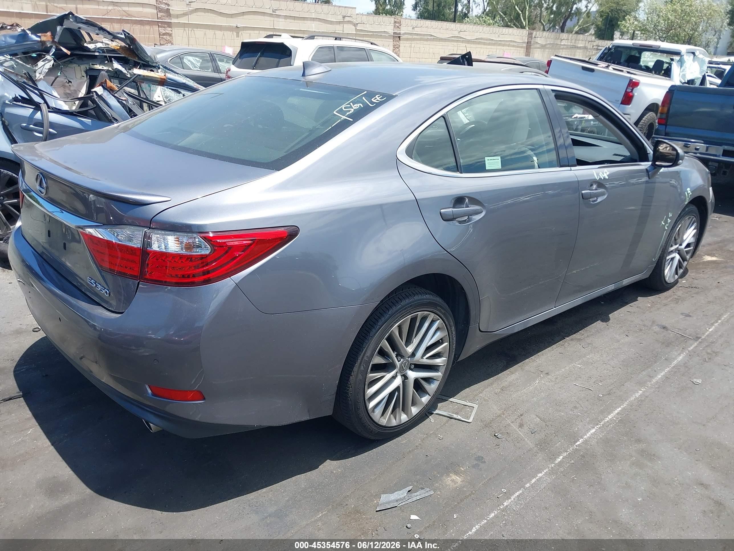 2015 Lexus Es 350   Gray vin: JTHBK1GG2F2201762