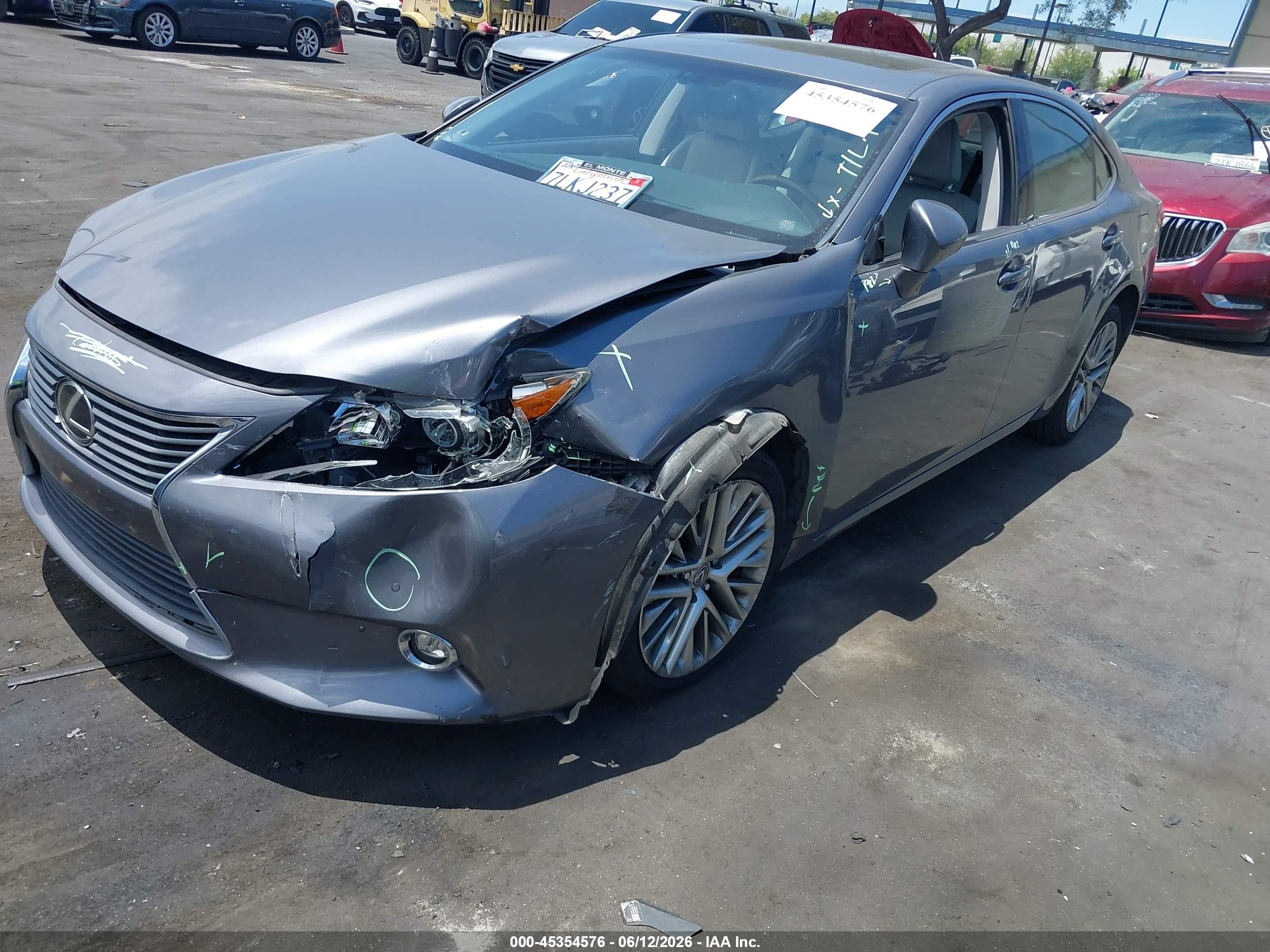 2015 Lexus Es 350   Gray vin: JTHBK1GG2F2201762
