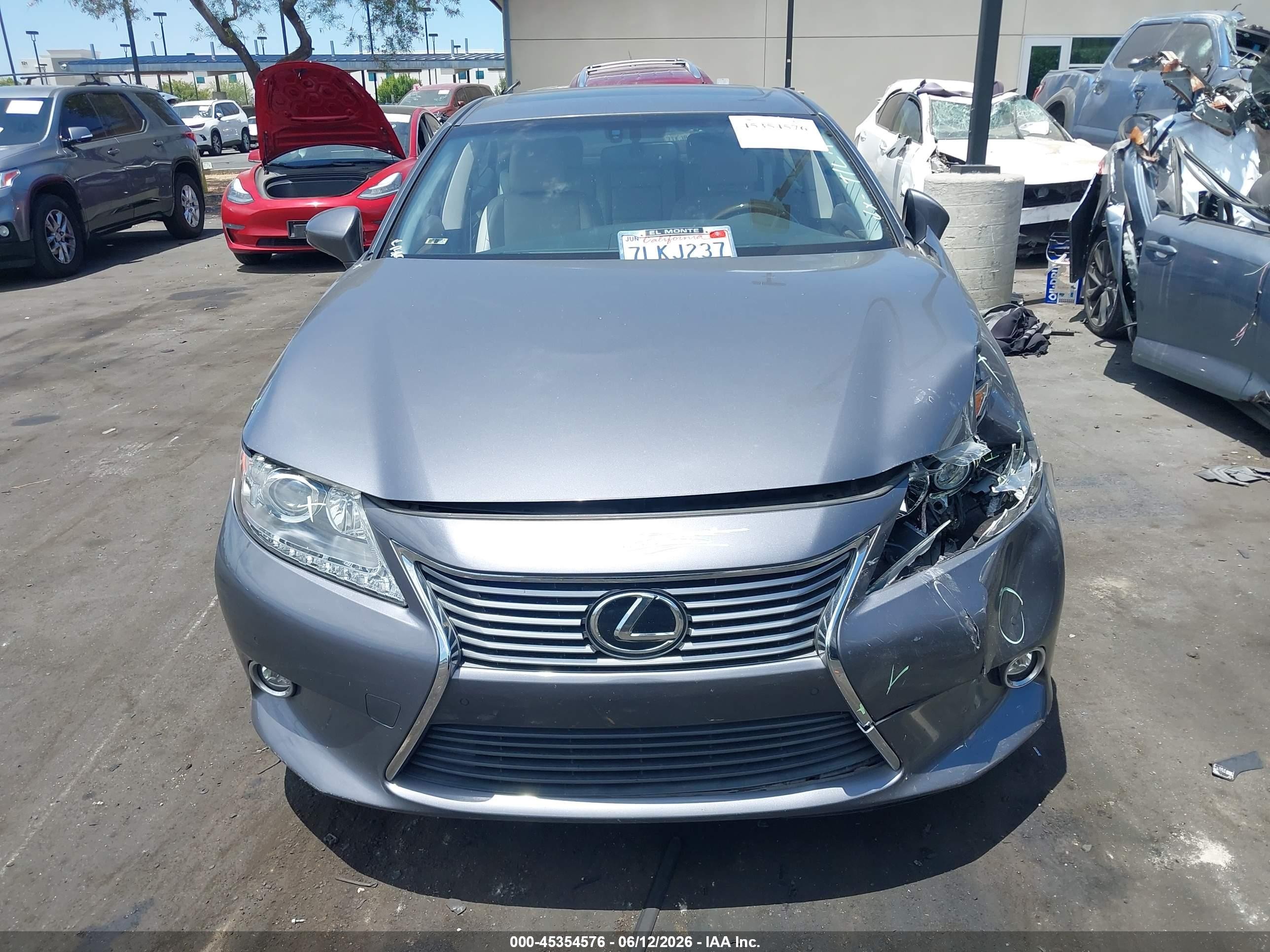 2015 Lexus Es 350   Gray vin: JTHBK1GG2F2201762