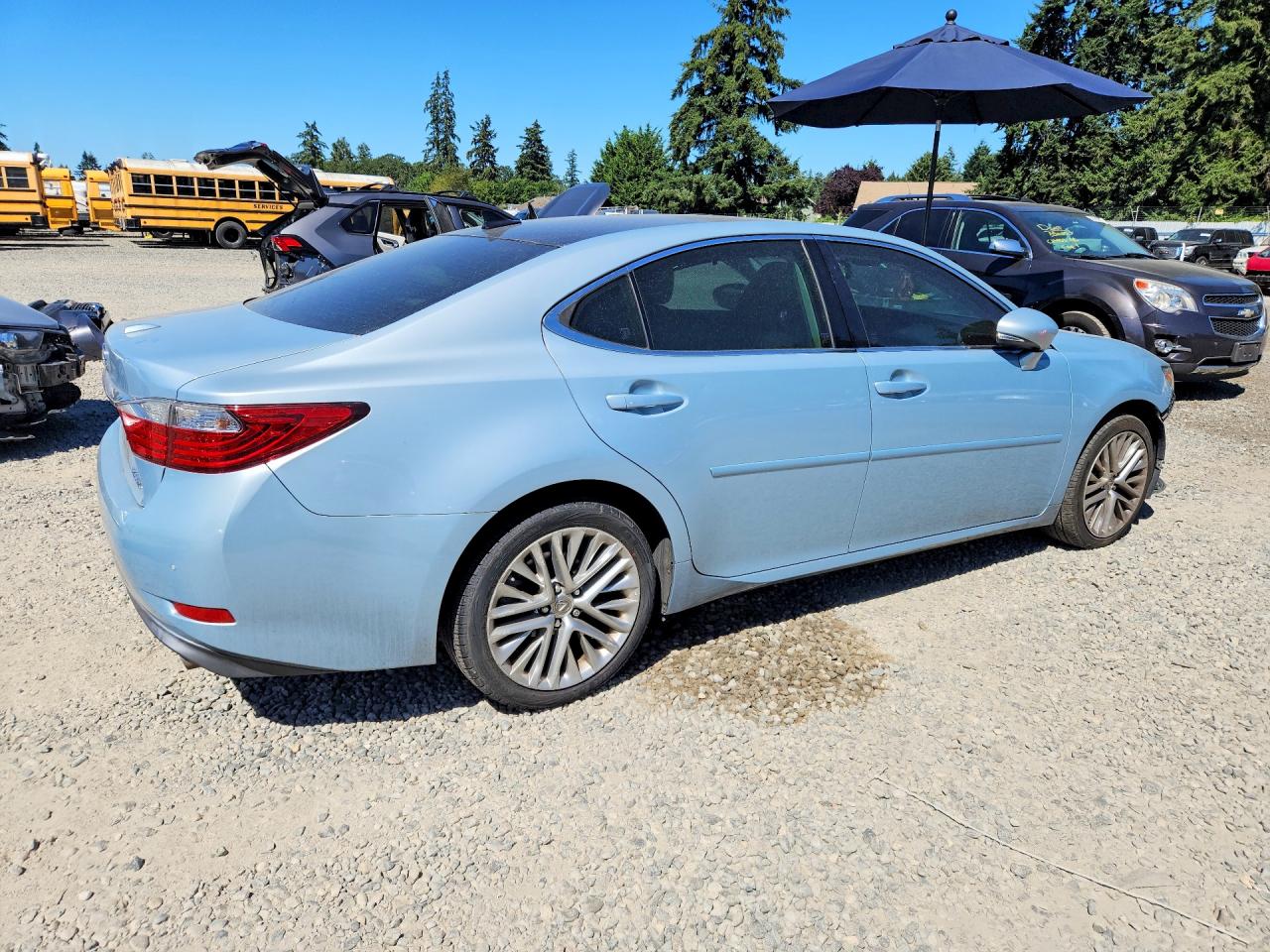 2013 Lexus Es 350 Blue vin: JTHBK1GG3D2010056