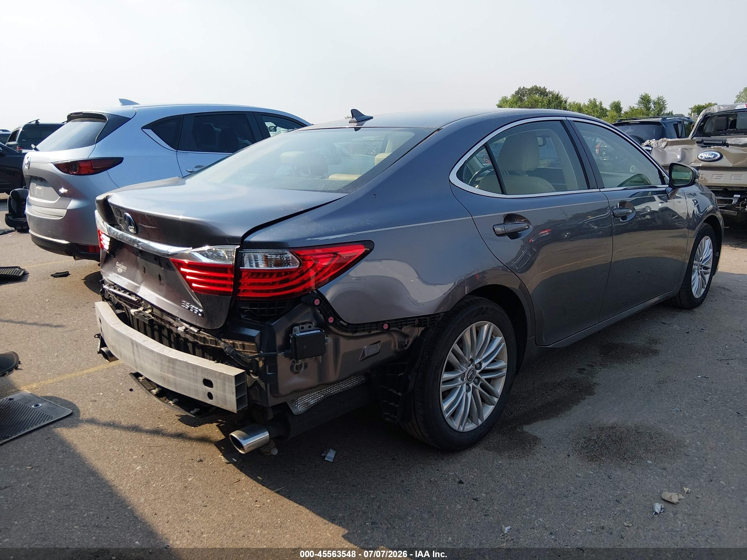 2013 Lexus Es 350   Gray vin: JTHBK1GG3D2017766