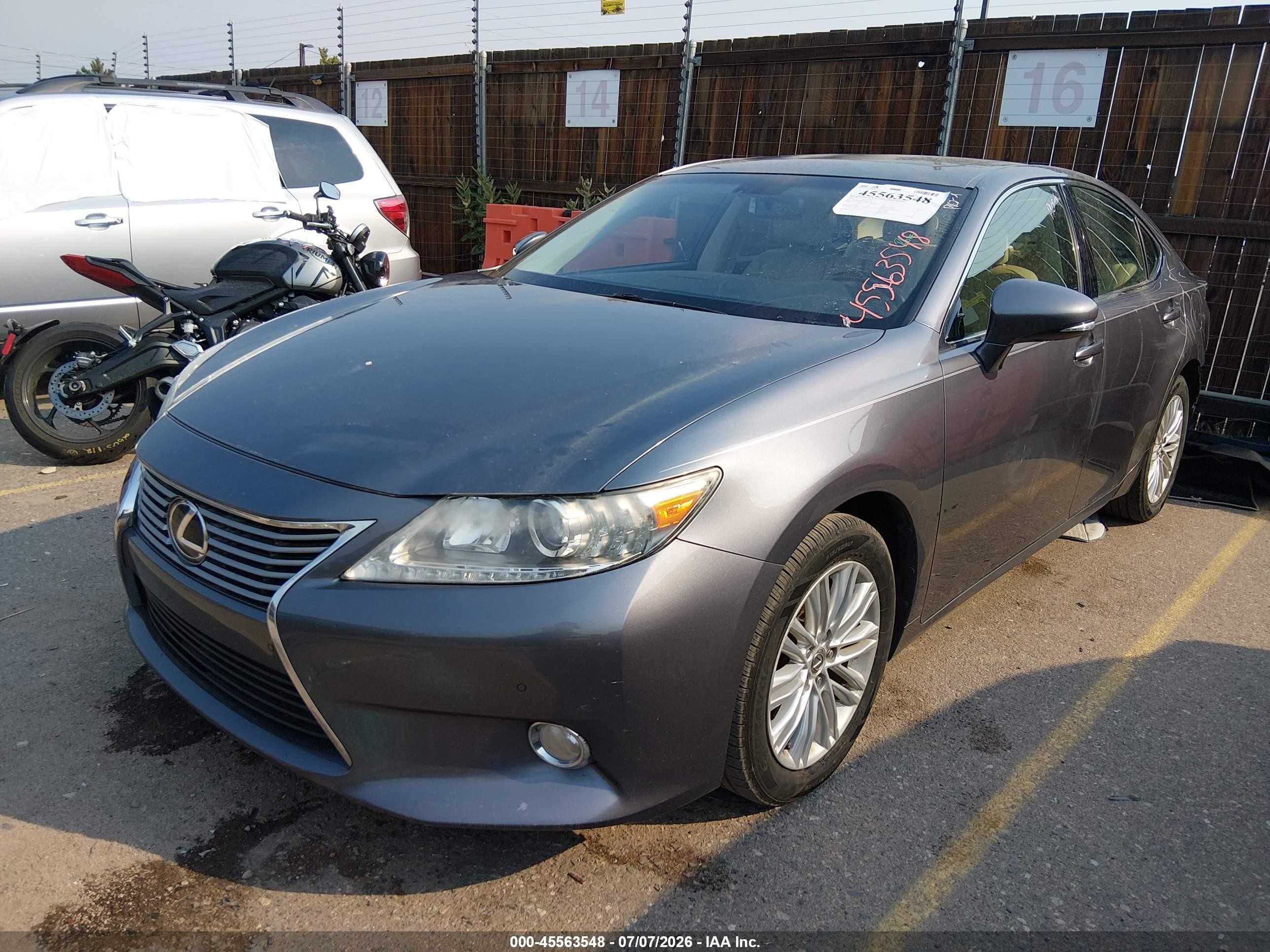 2013 Lexus Es 350   Gray vin: JTHBK1GG3D2017766