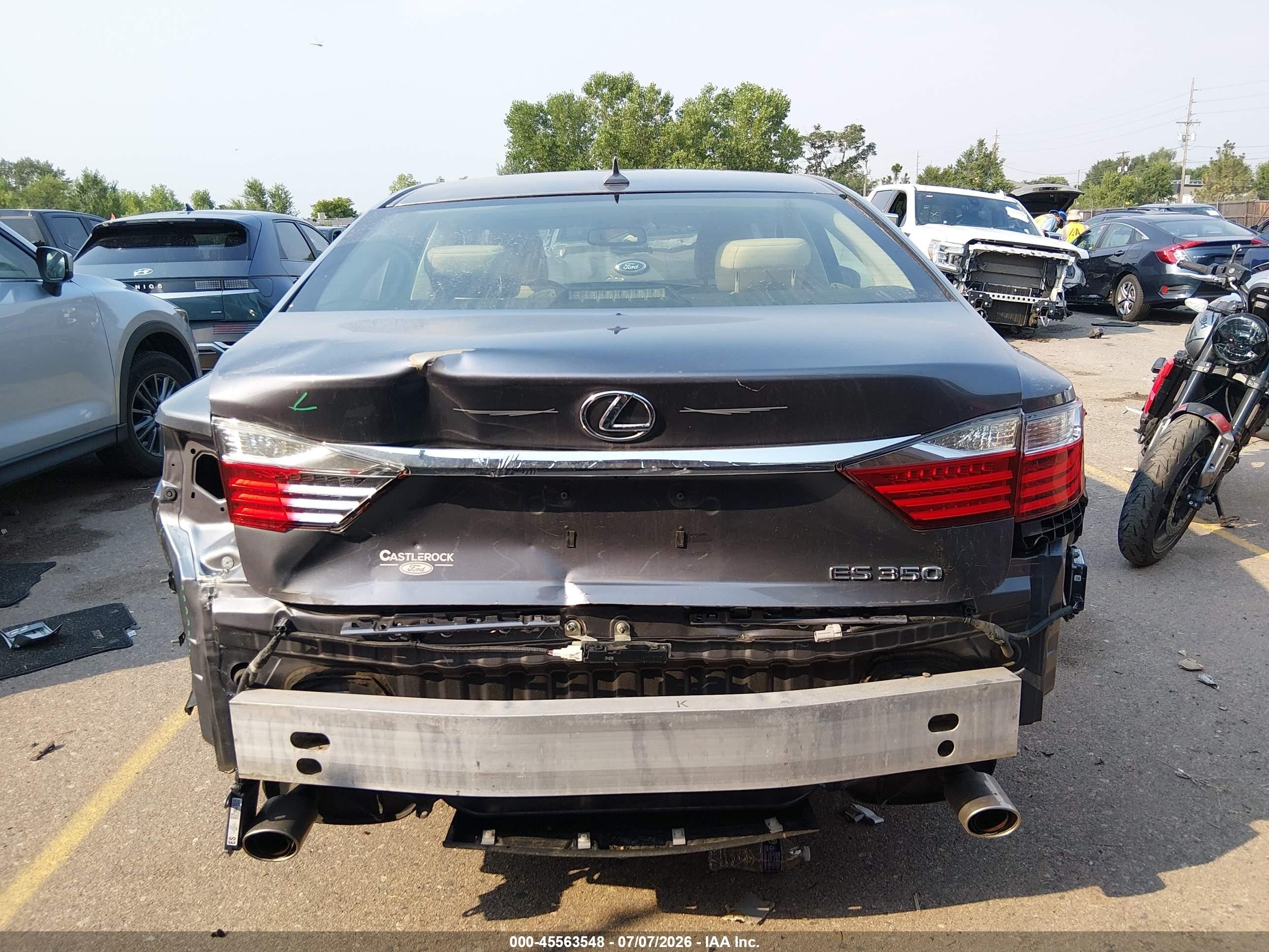 2013 Lexus Es 350   Gray vin: JTHBK1GG3D2017766