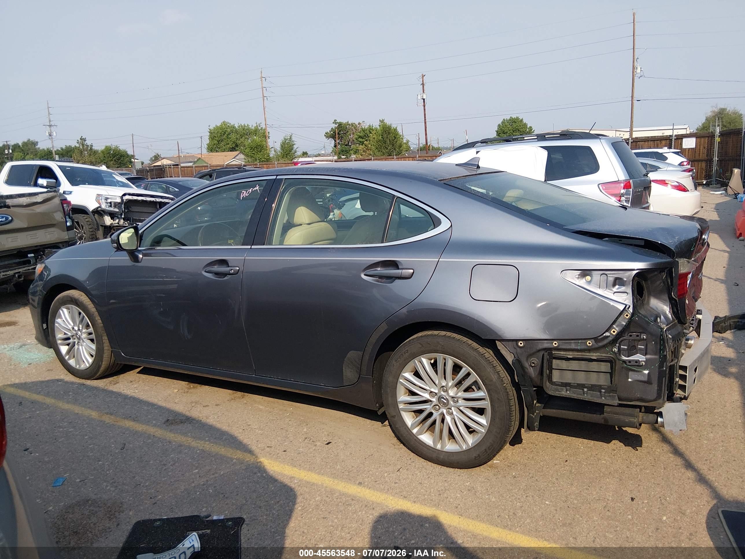 2013 Lexus Es 350   Gray vin: JTHBK1GG3D2017766