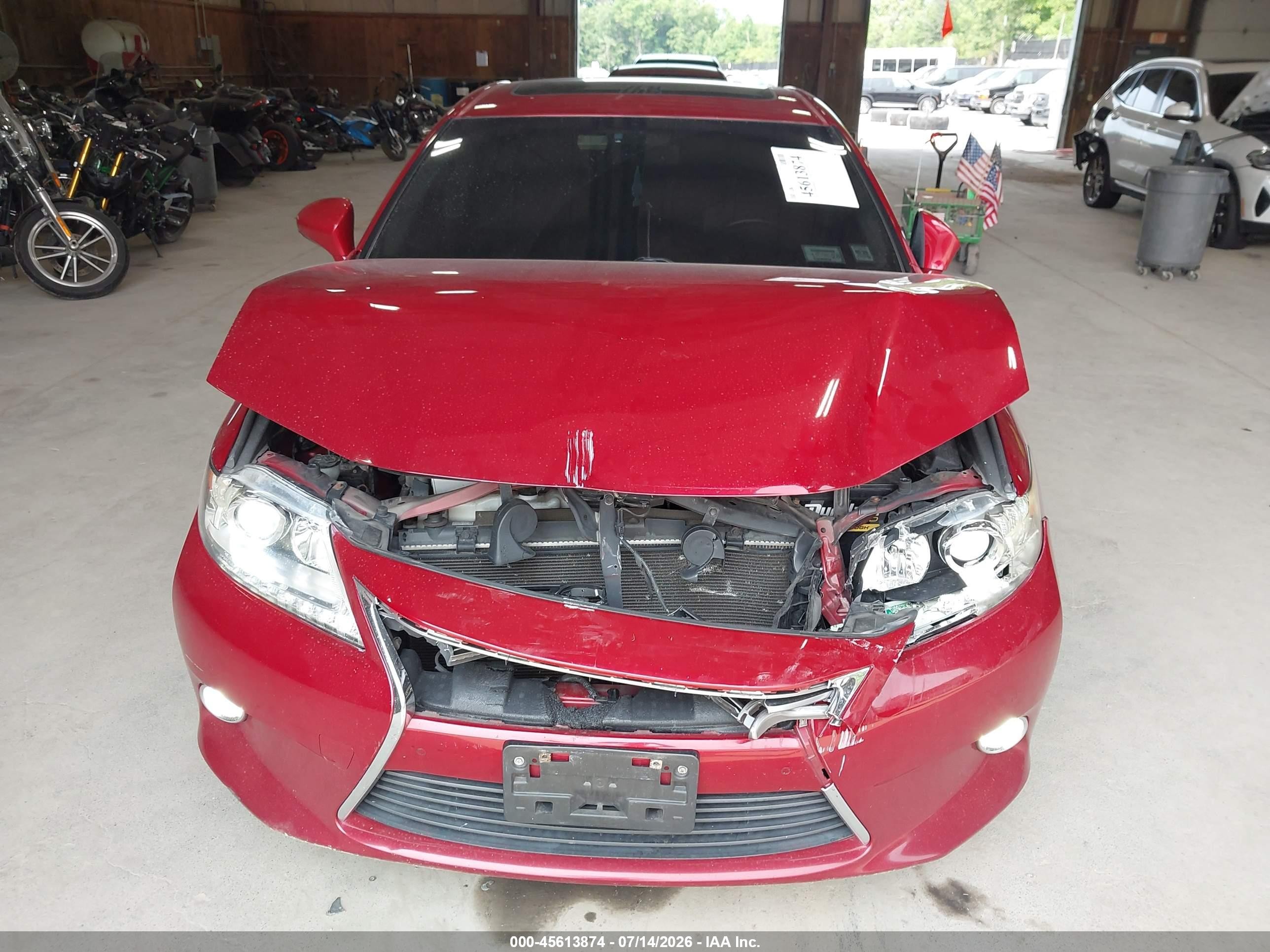2013 Lexus Es 350   Red vin: JTHBK1GG3D2043543