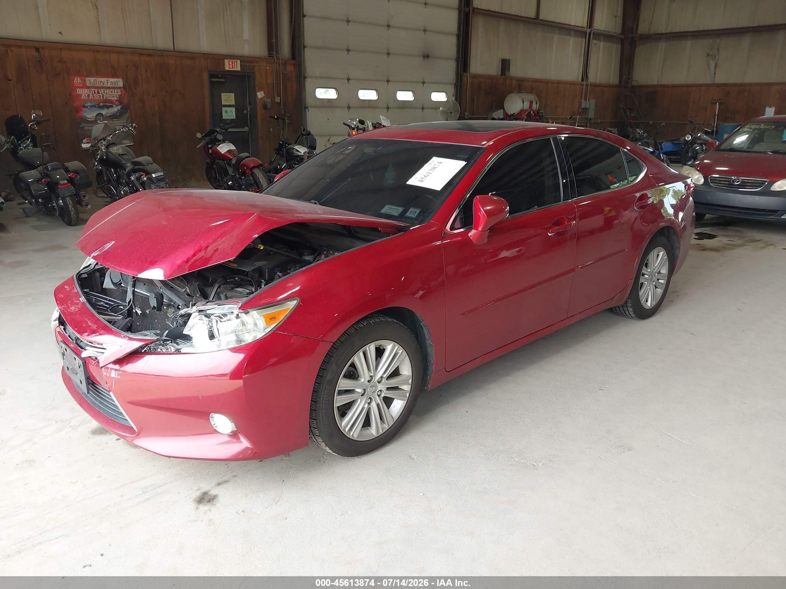 2013 Lexus Es 350   Red vin: JTHBK1GG3D2043543