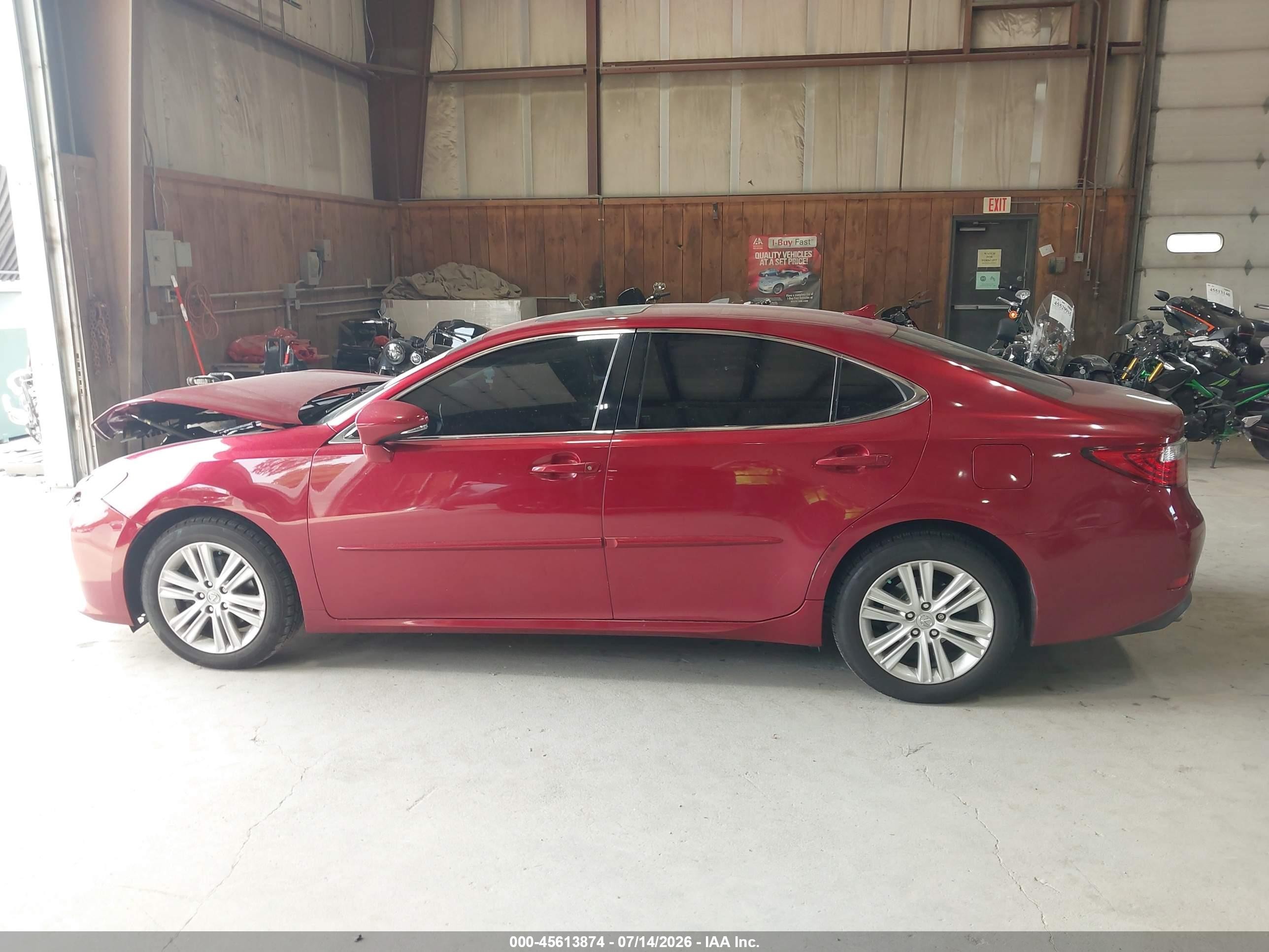 2013 Lexus Es 350   Red vin: JTHBK1GG3D2043543