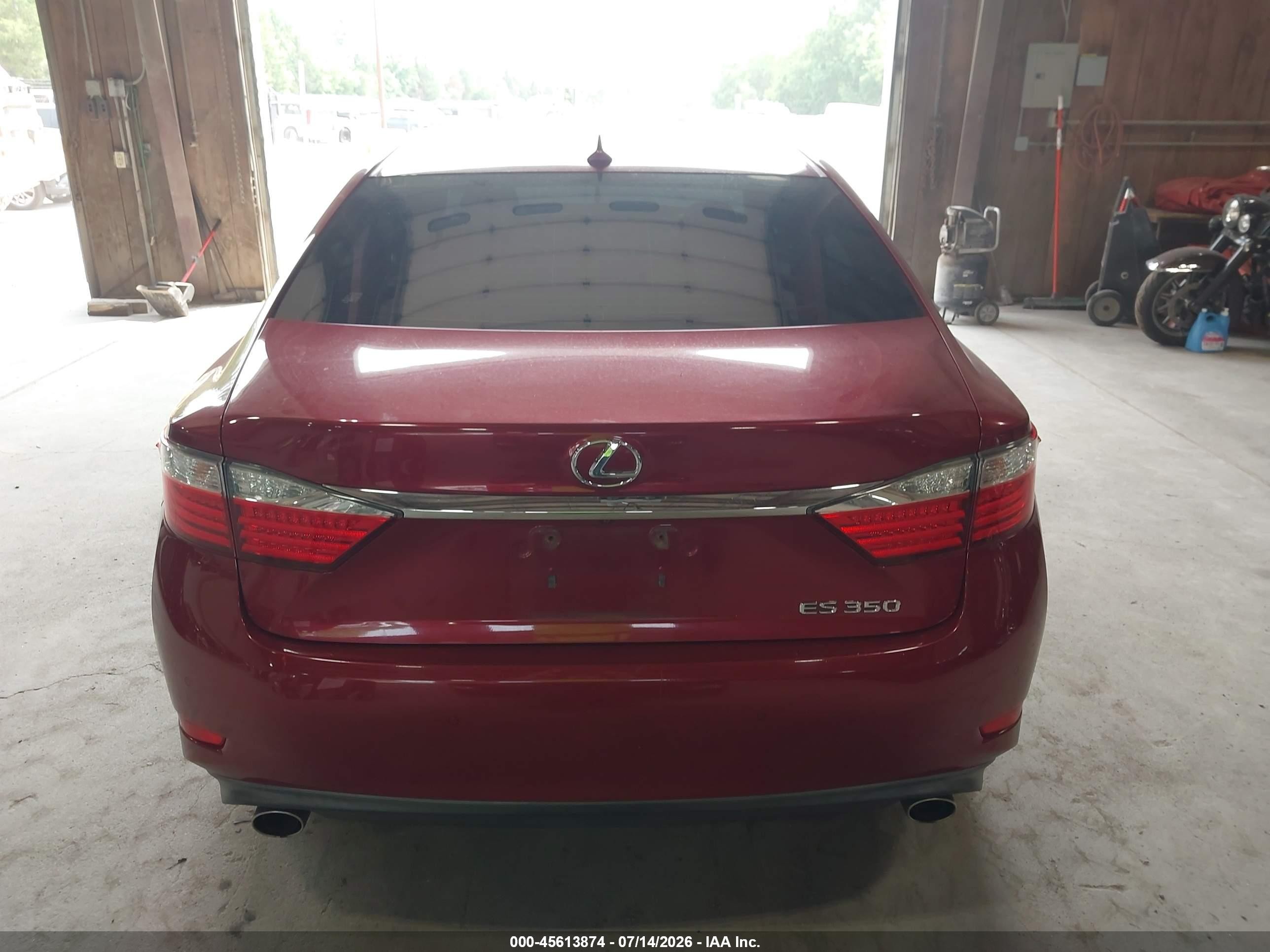 2013 Lexus Es 350   Red vin: JTHBK1GG3D2043543