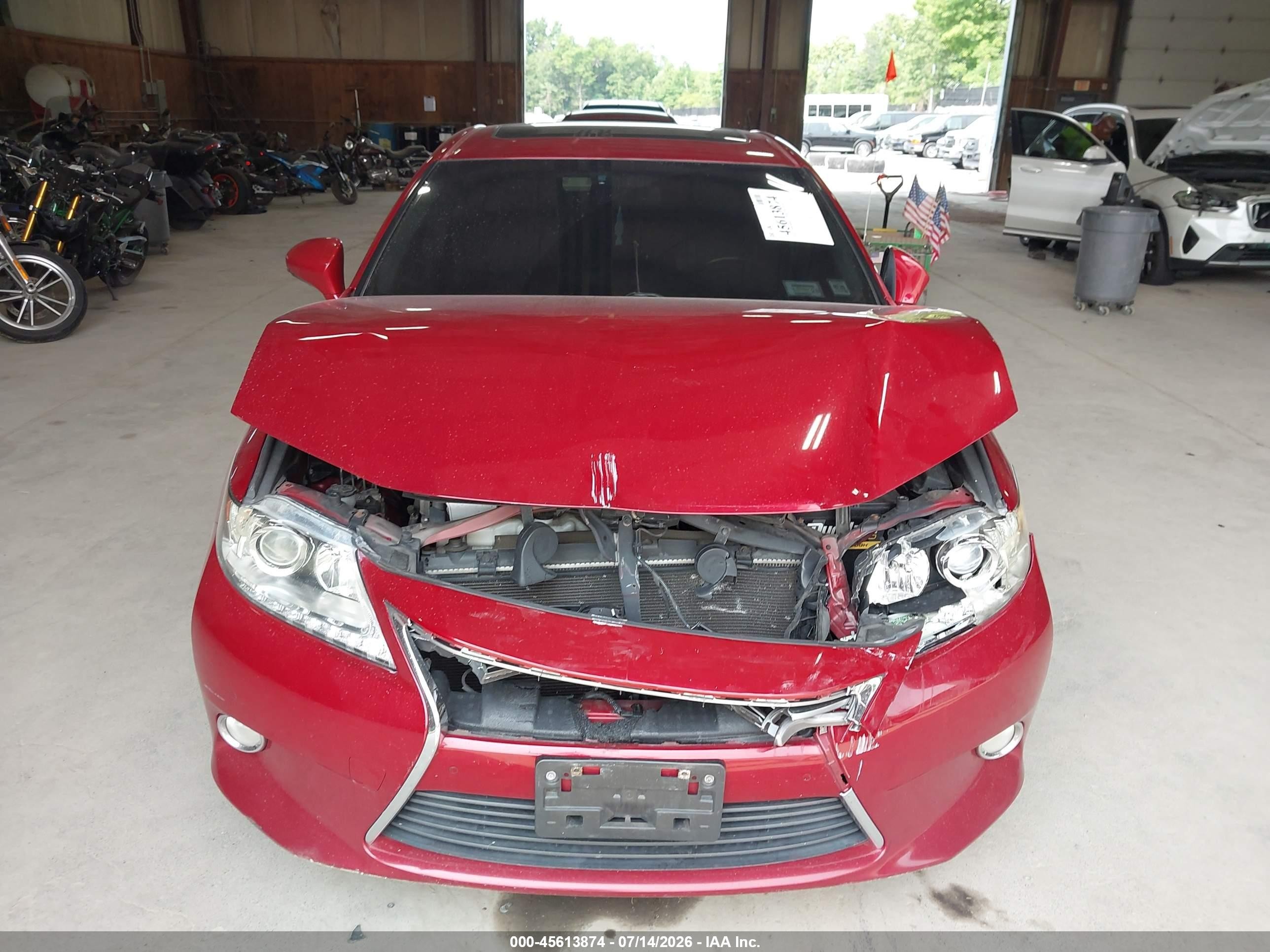 2013 Lexus Es 350   Red vin: JTHBK1GG3D2043543